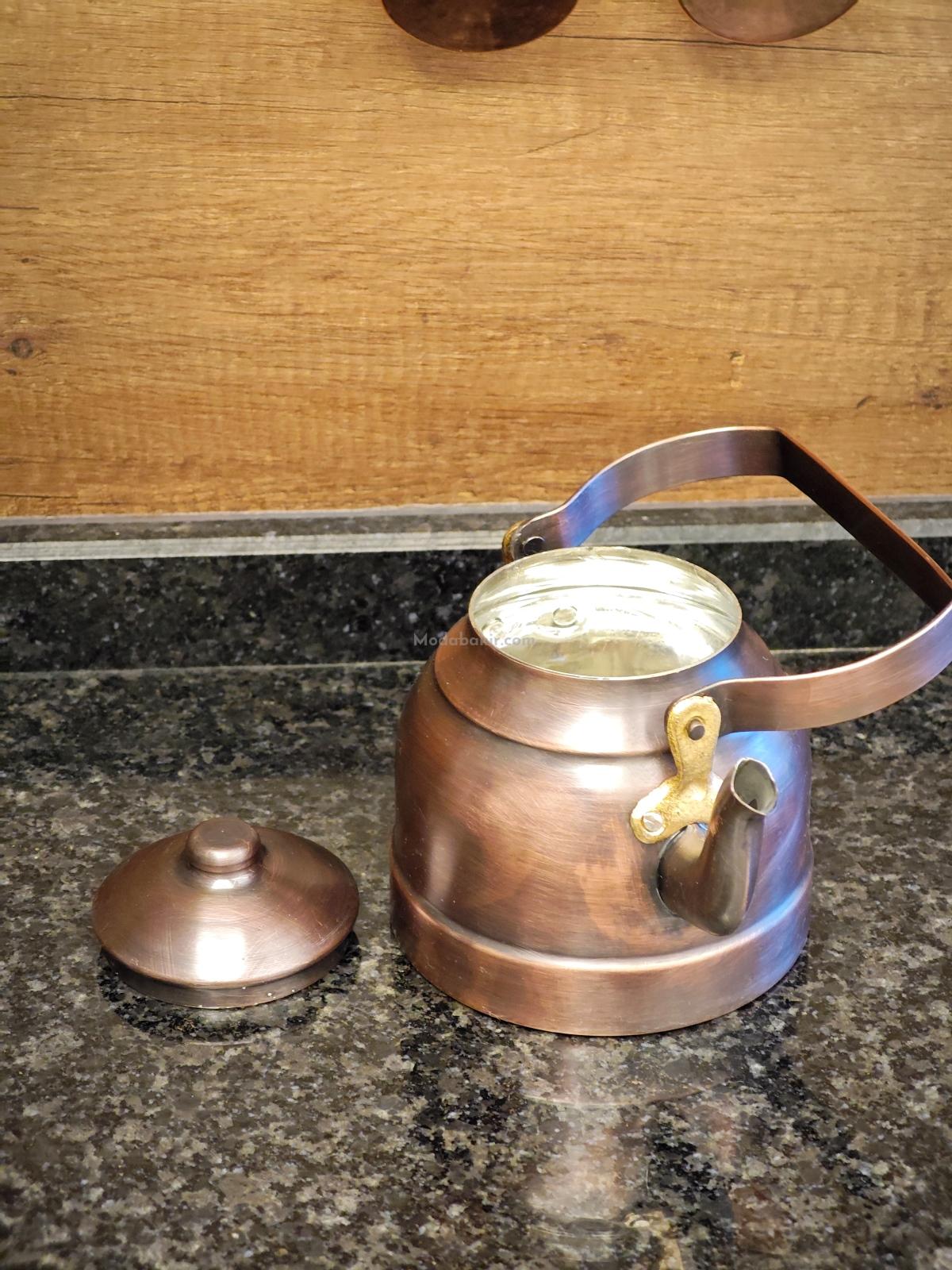 Çay Durağı Bakır Demlik Oksit Renk - Görsel 5