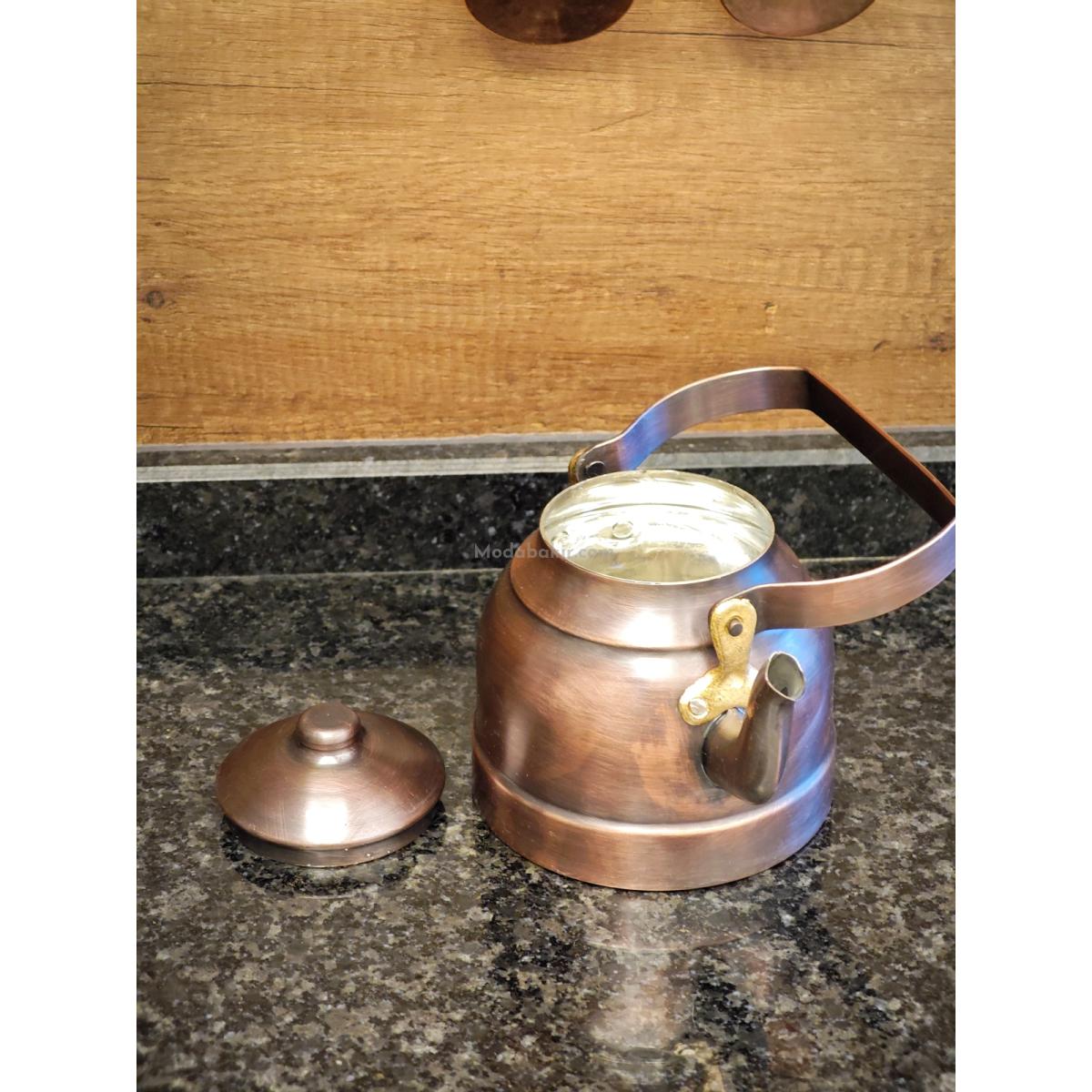 Çay Durağı Bakır Demlik Oksit Renk - Görsel 5