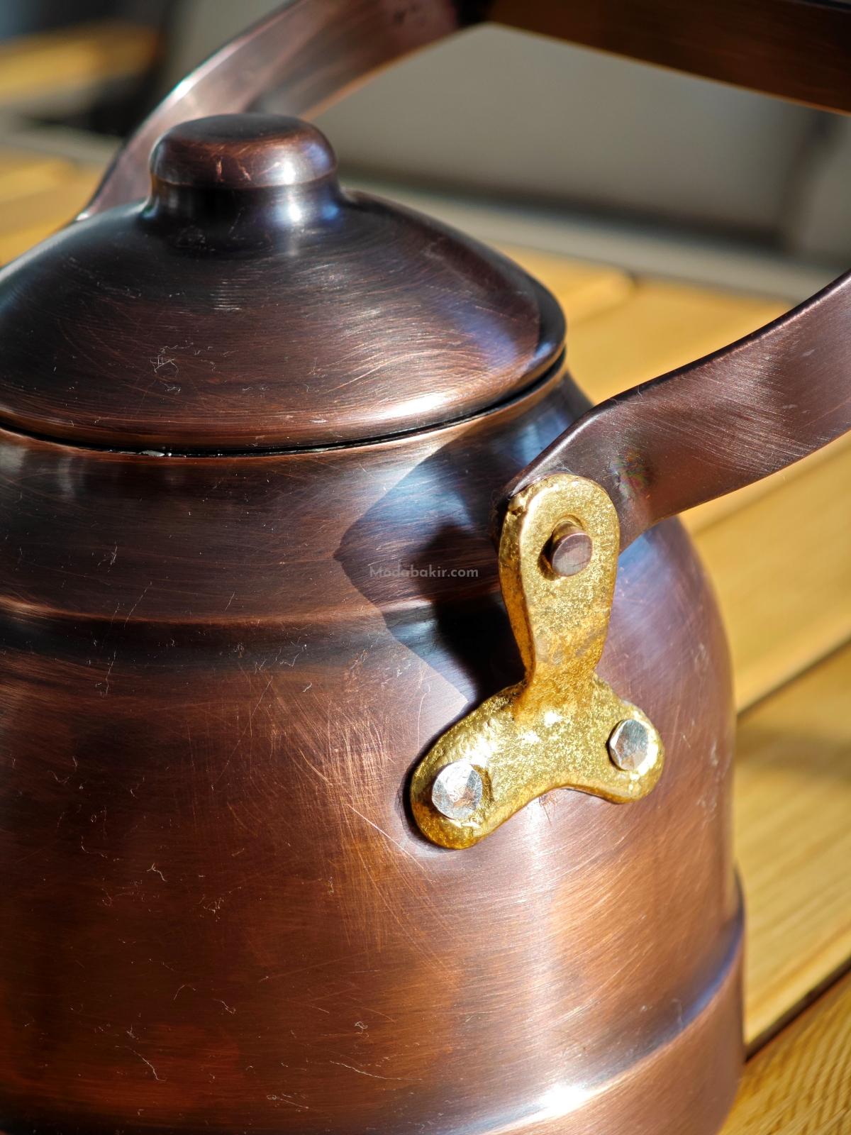 Çay Durağı Bakır Demlik Oksit Renk - Görsel 7