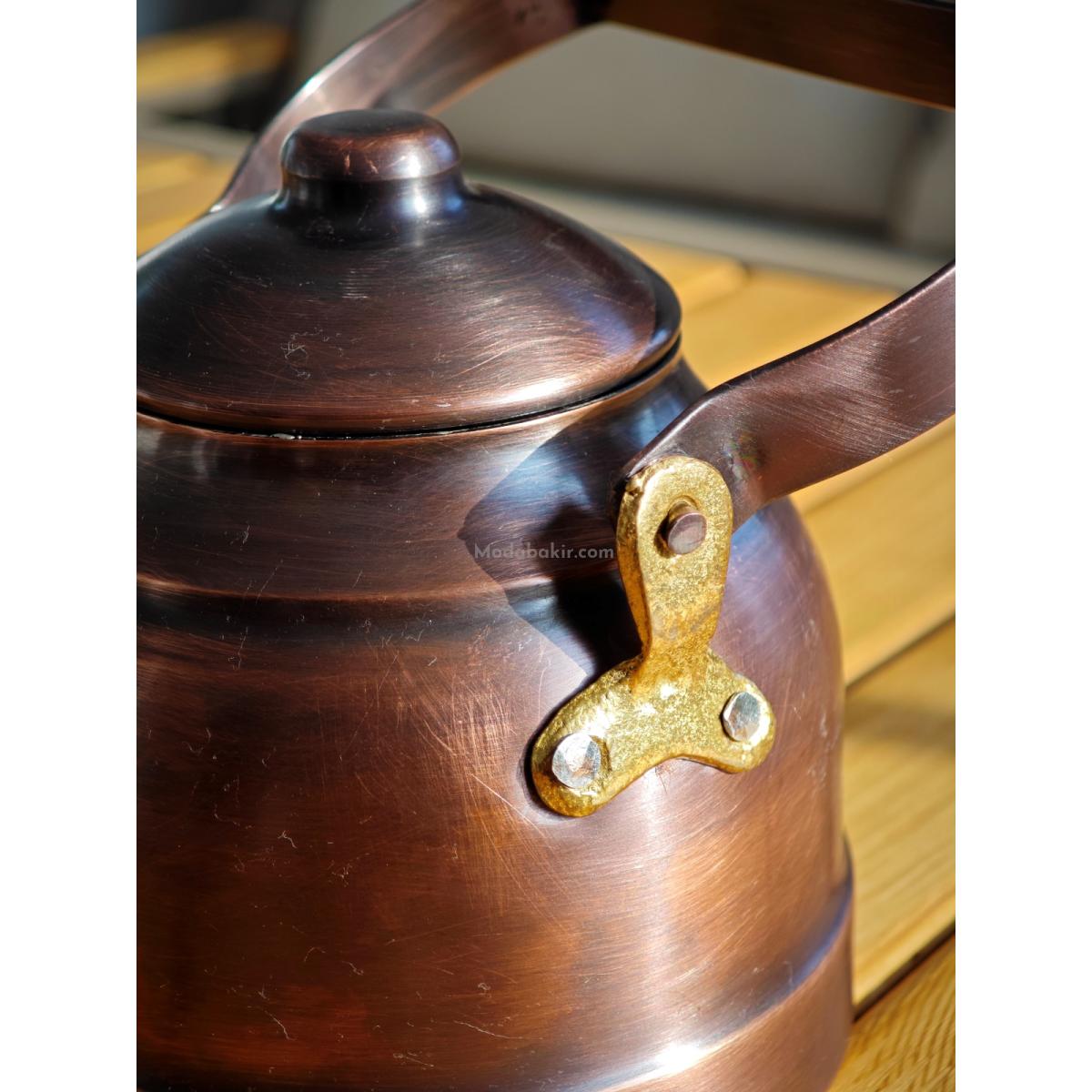 Çay Durağı Bakır Demlik Oksit Renk - Görsel 7