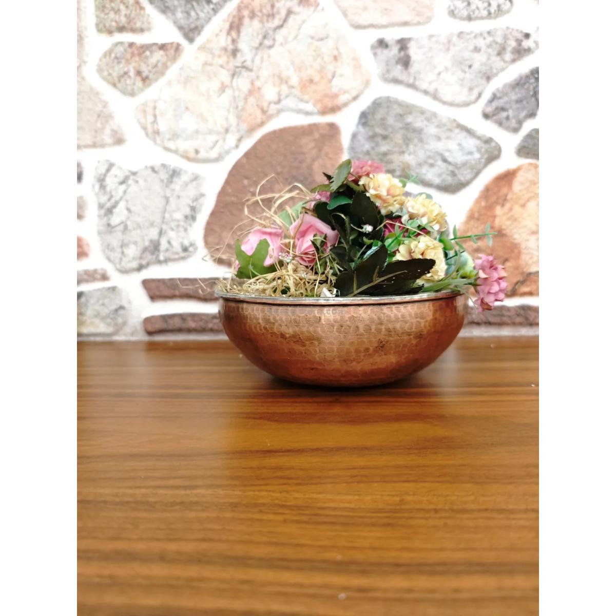 Dekoratif Bakır Kase - Görsel 2