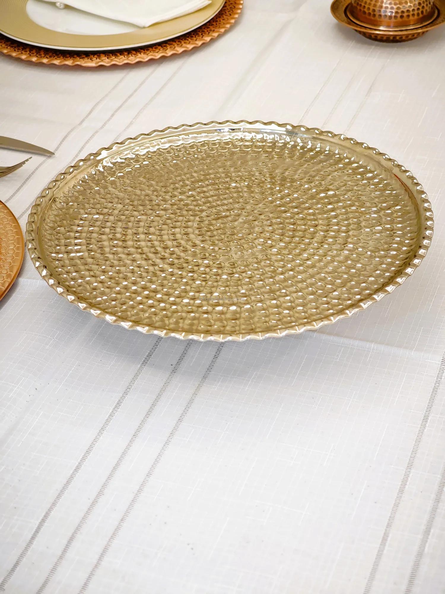 Gümüş Kaplama Bakır Pasta Standı - Görsel 3