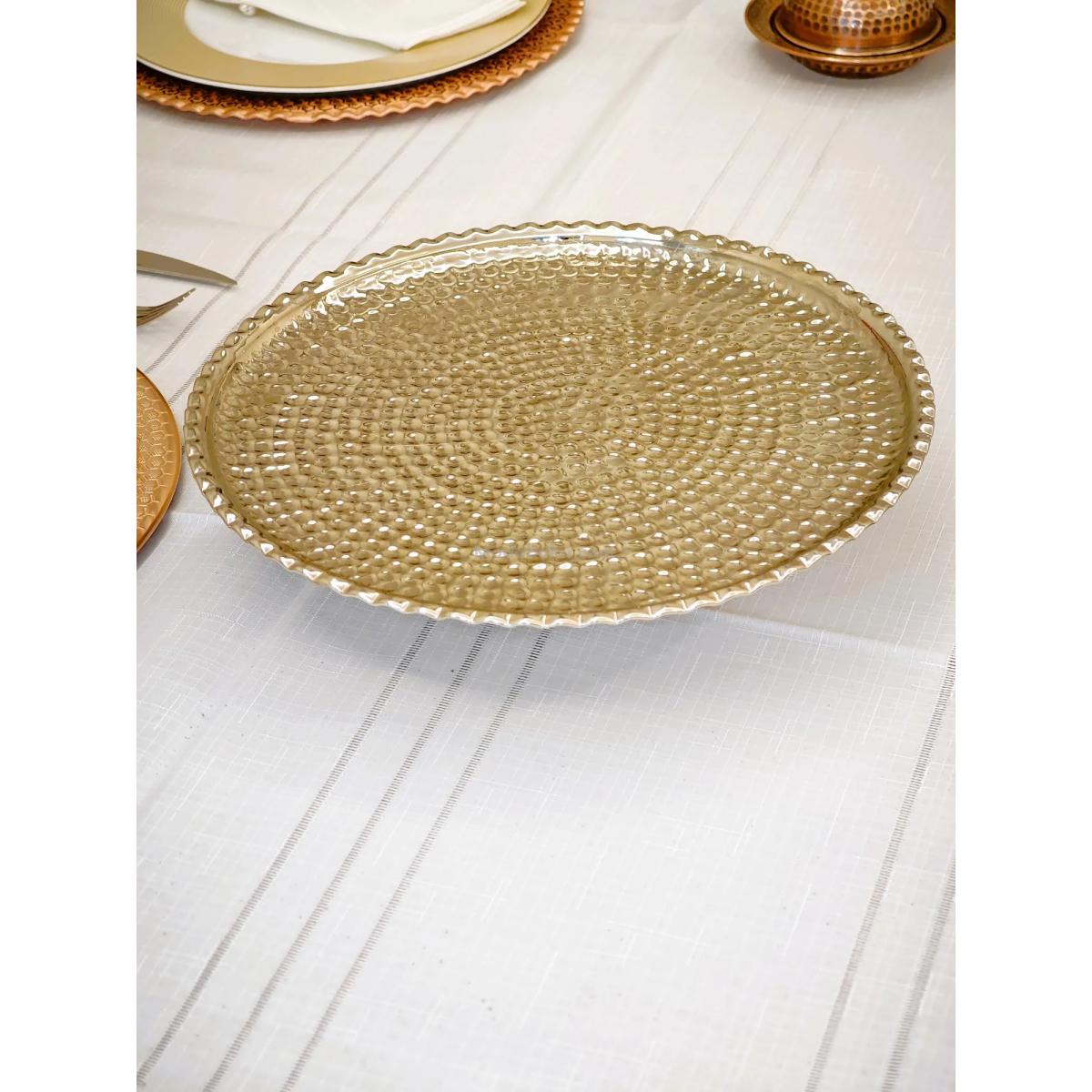 Gümüş Kaplama Bakır Pasta Standı - Görsel 3