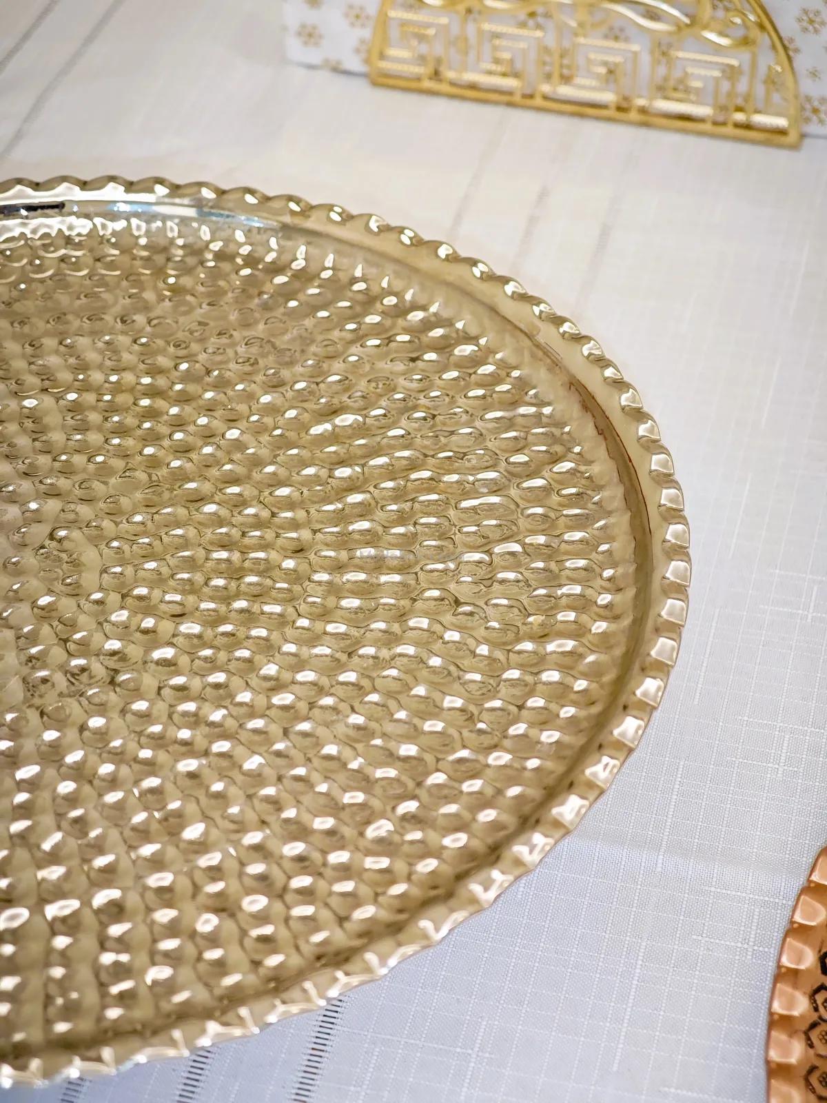 Gümüş Kaplama Bakır Pasta Standı - Görsel 4