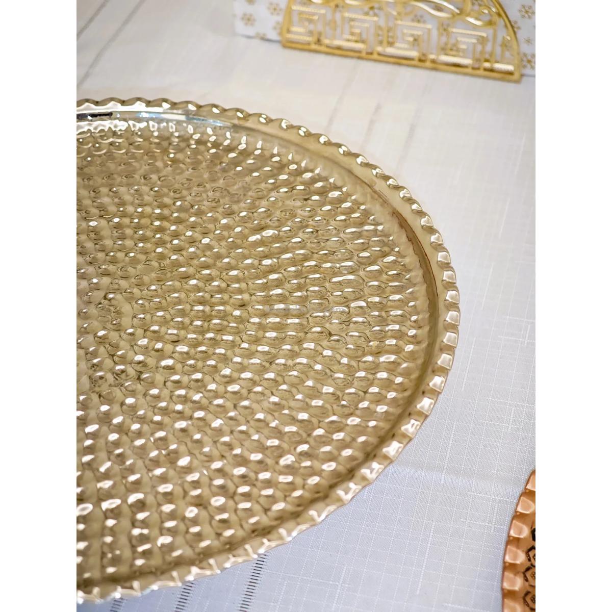 Gümüş Kaplama Bakır Pasta Standı - Görsel 4