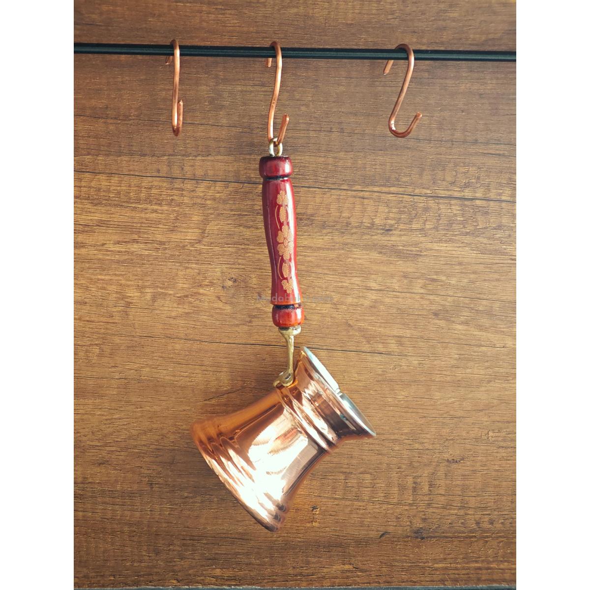 Hatır 3 Lü Bakır Cezve Seti - Görsel 4