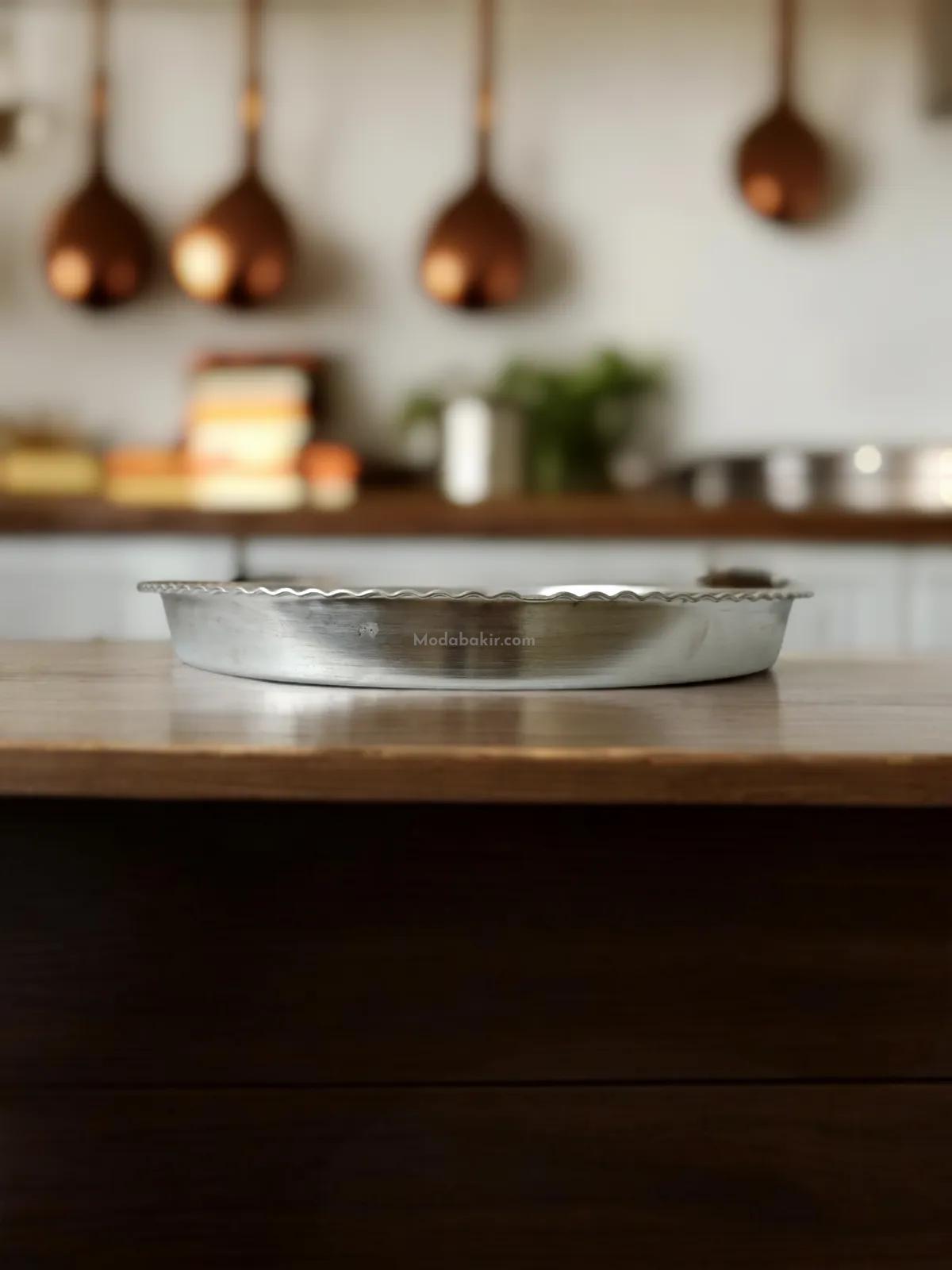 Kalaylı Bakır Fırın Tepsisi 39 Cm - Görsel 2