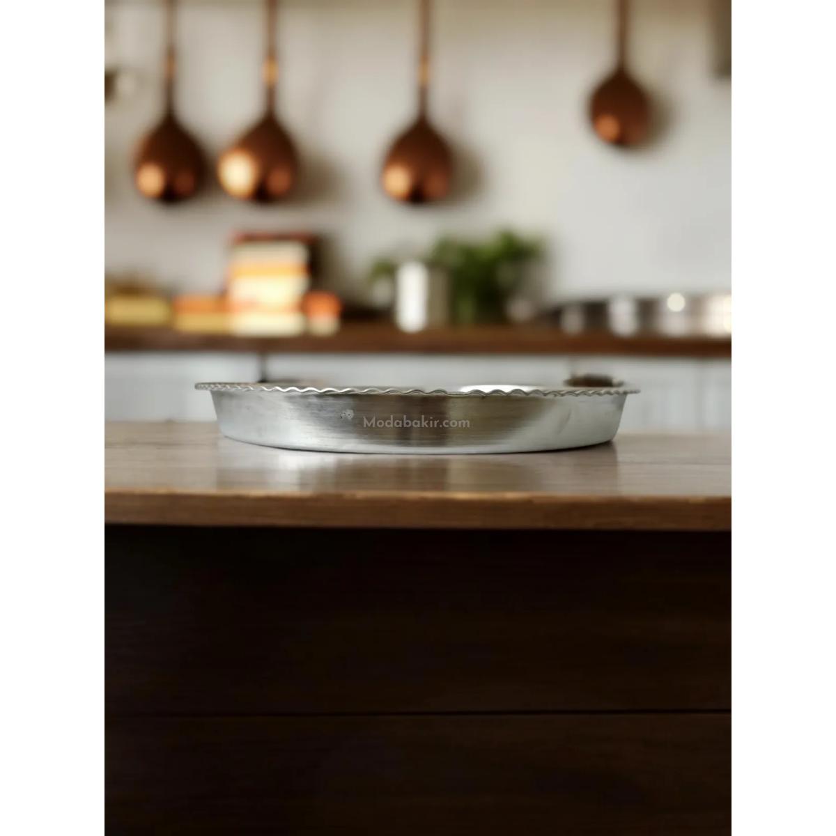 Kalaylı Bakır Fırın Tepsisi 39 Cm - Görsel 2