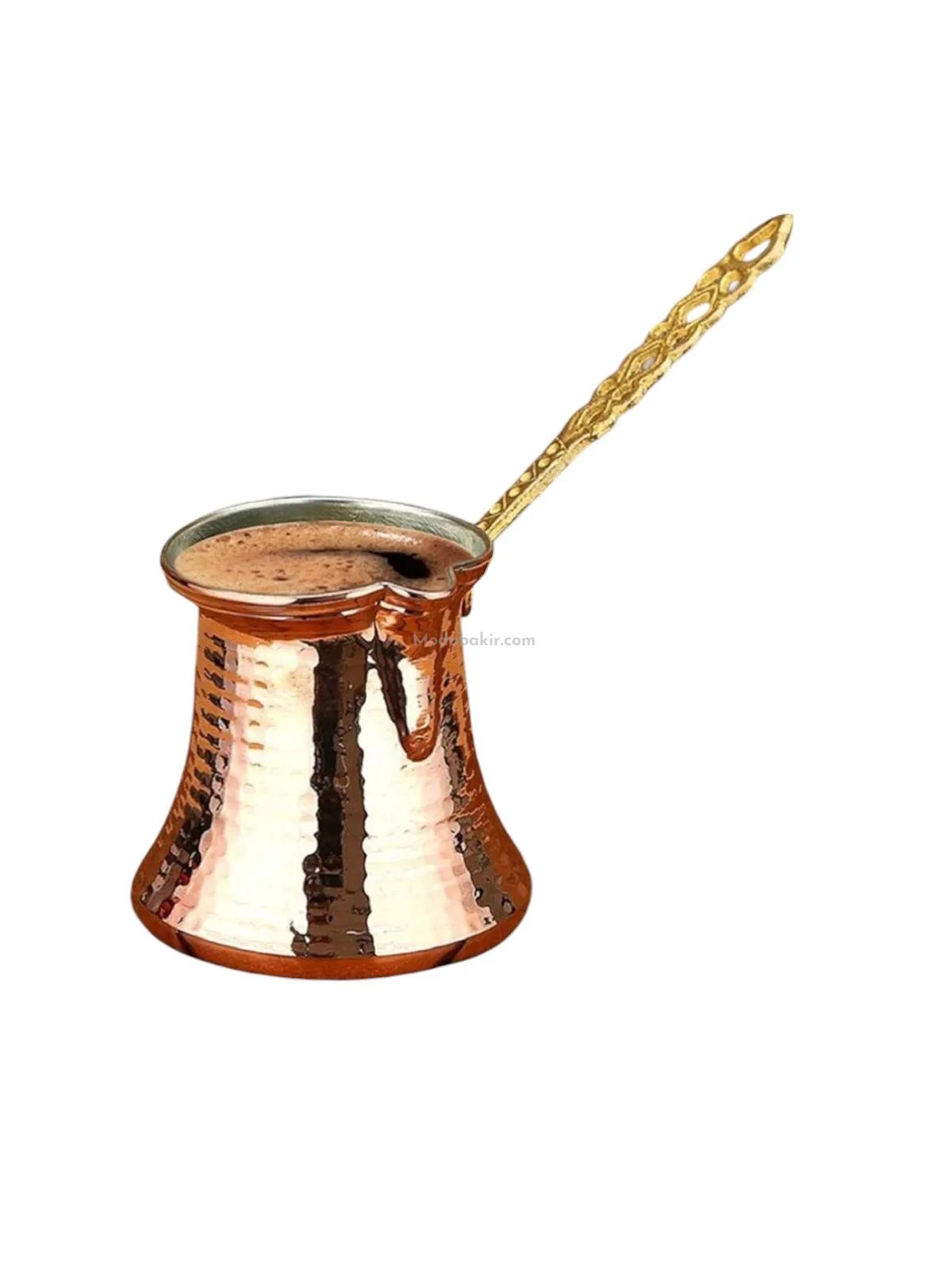 Kalın Bakır Cezve 6 Kişilik - Görsel 1