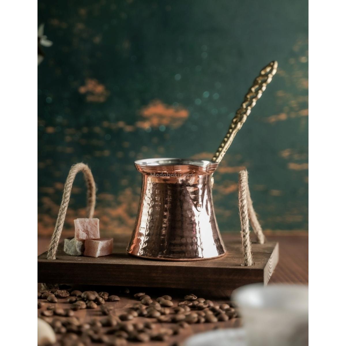 Kalın Bakır Cezve 4 Kişilik - Görsel 2