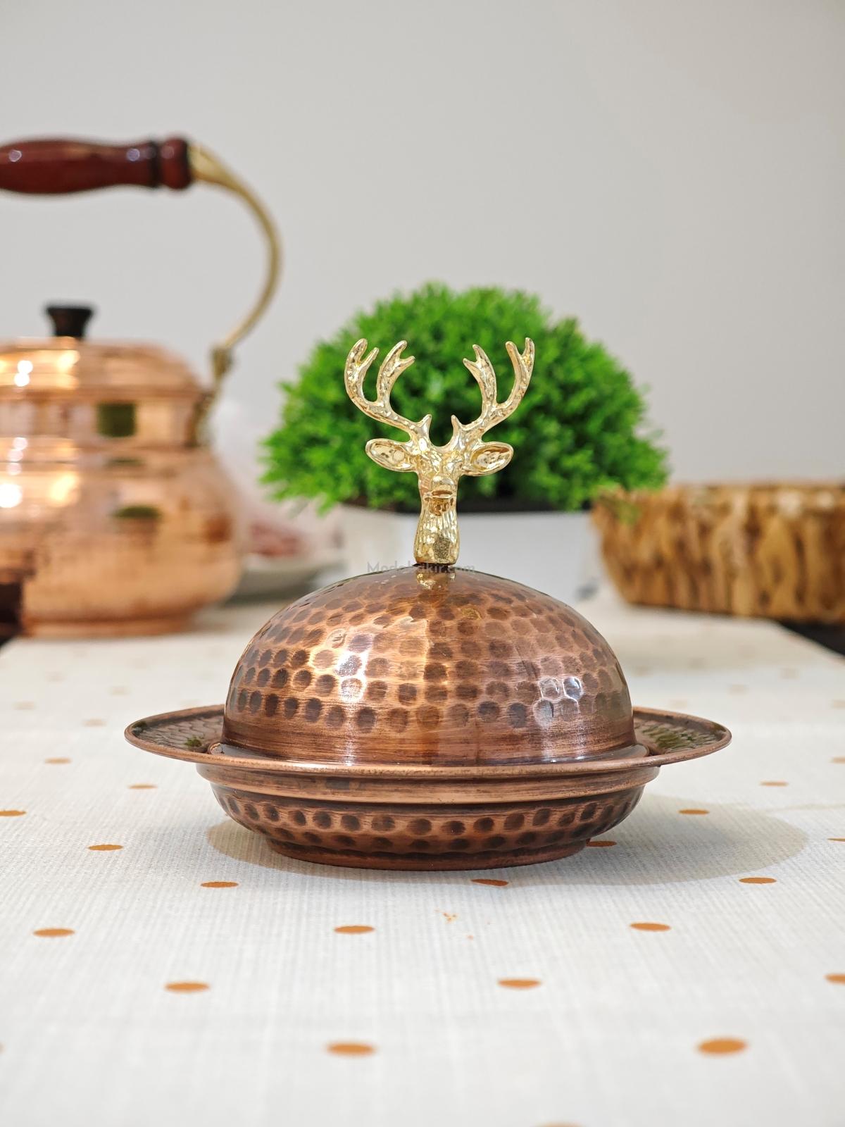 Kapaklı Bakır Lokumluk - Görsel 2