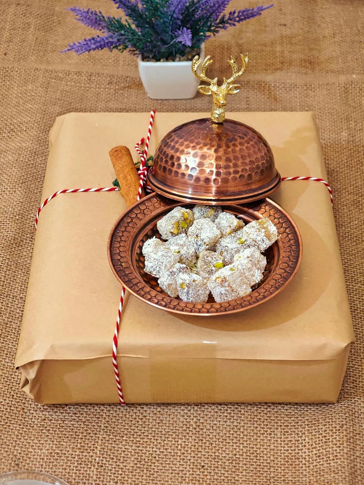 Kapaklı Bakır Lokumluk - Görsel 4