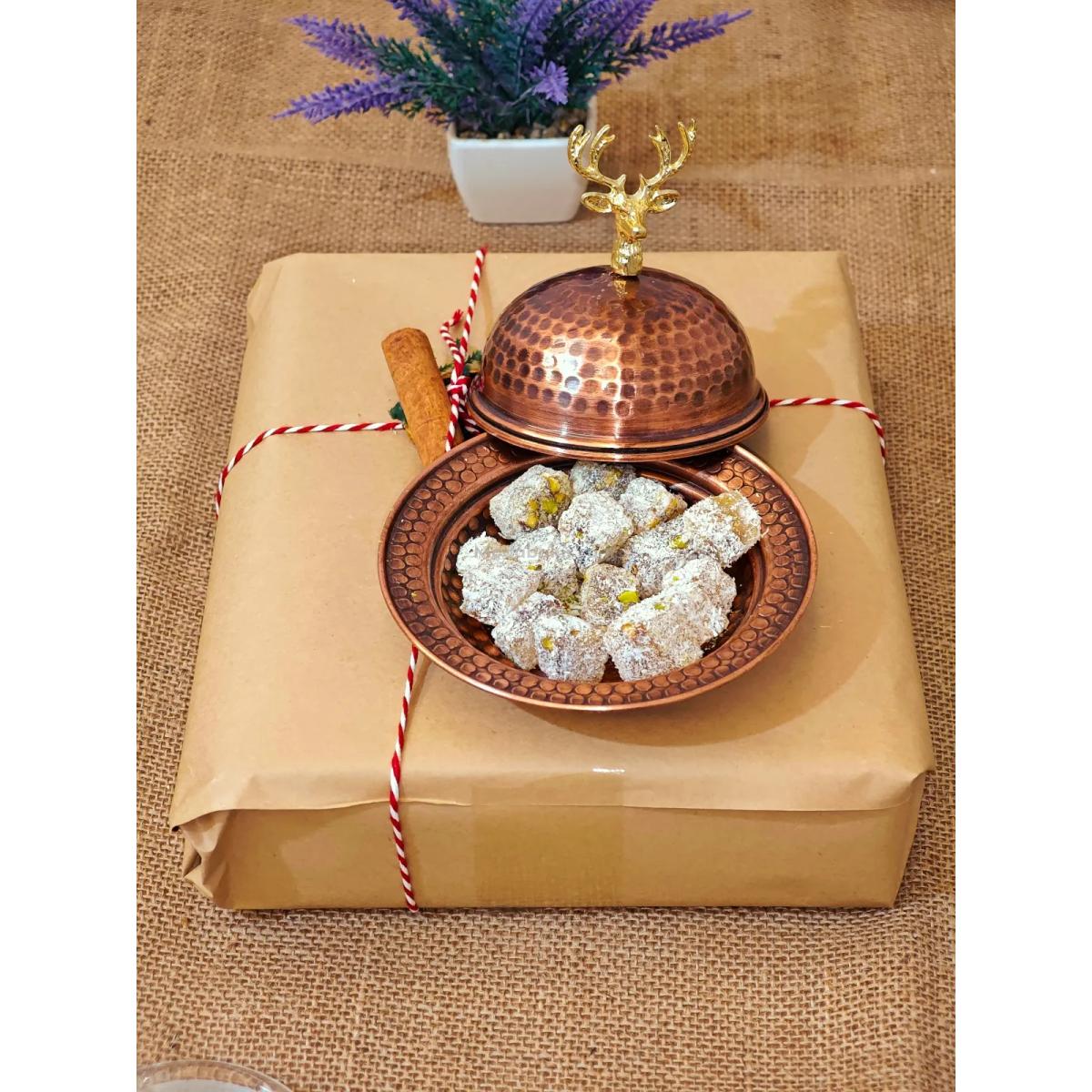 Kapaklı Bakır Lokumluk - Görsel 4