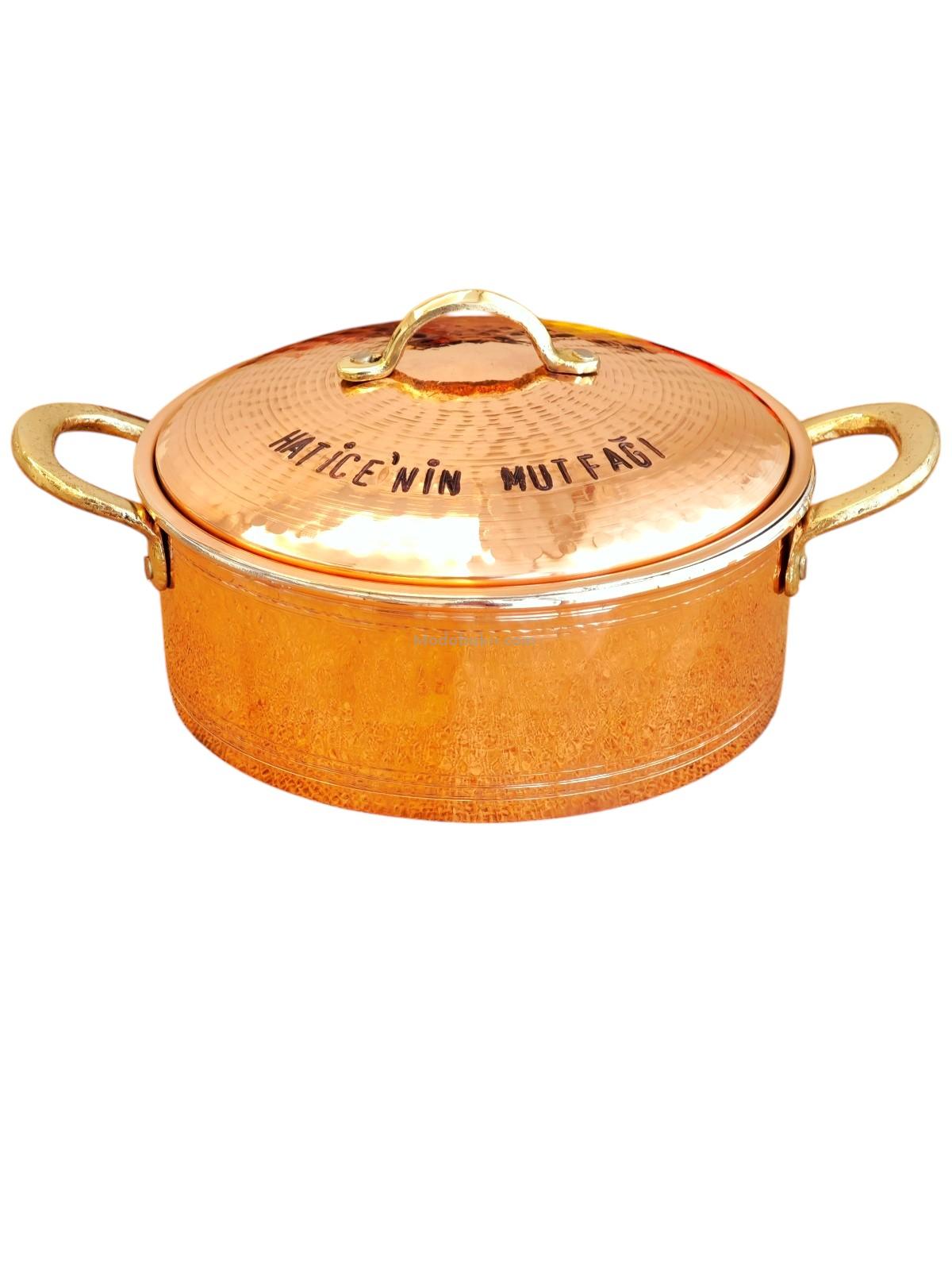 Kişiselleştirilmiş Bakır Tencere 22 cm - Görsel 1