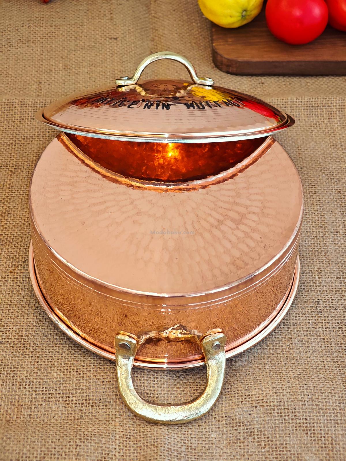 Kişiselleştirilmiş Bakır Tencere 22 cm - Görsel 3