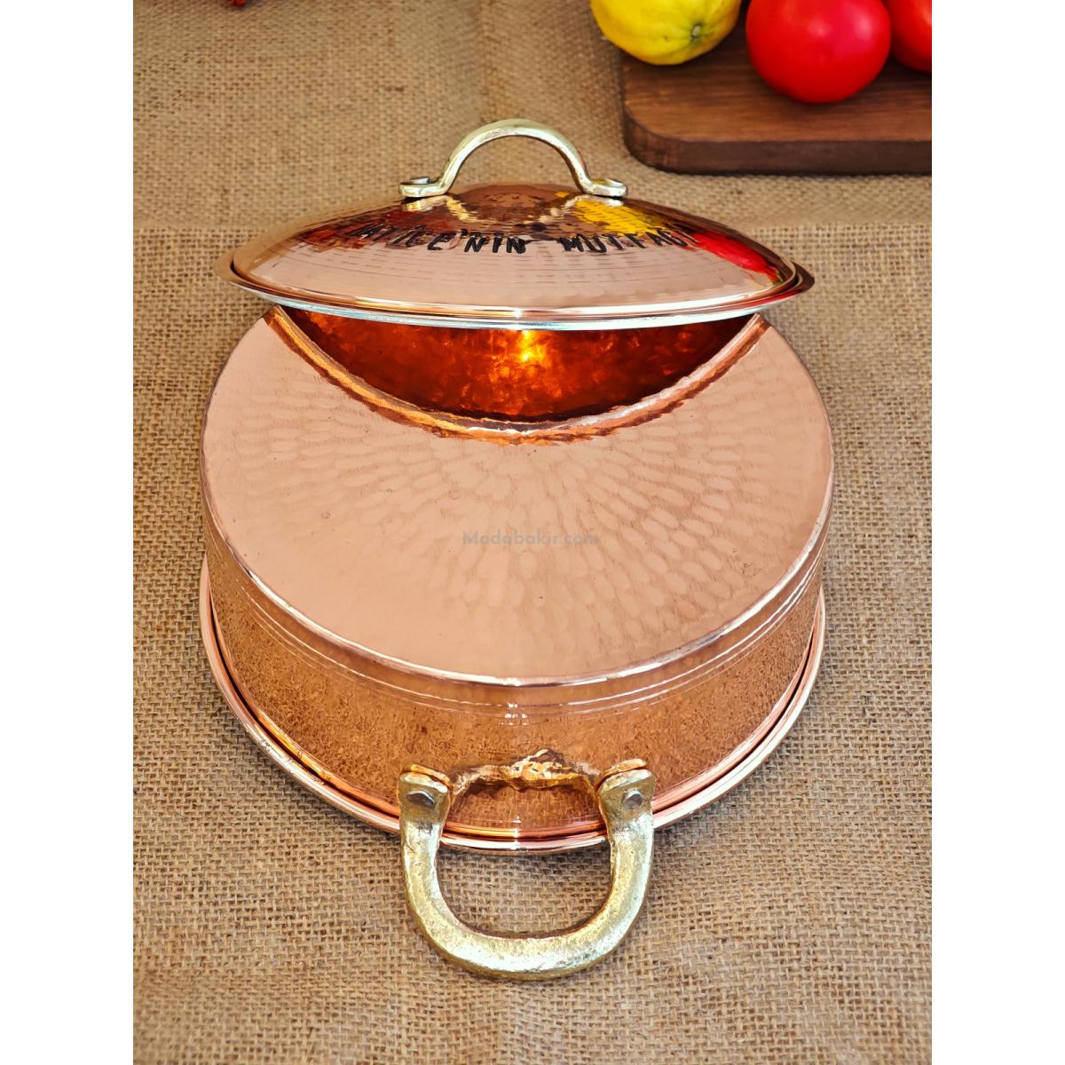 Kişiselleştirilmiş Bakır Tencere 22 cm - Görsel 3