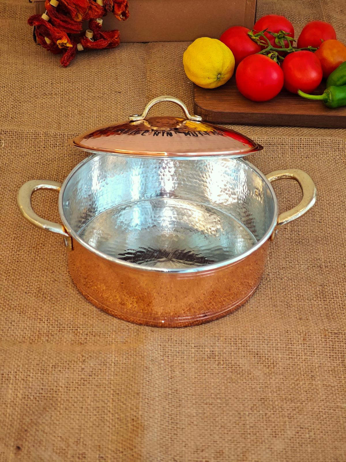 Kişiselleştirilmiş Bakır Tencere 22 cm - Görsel 4