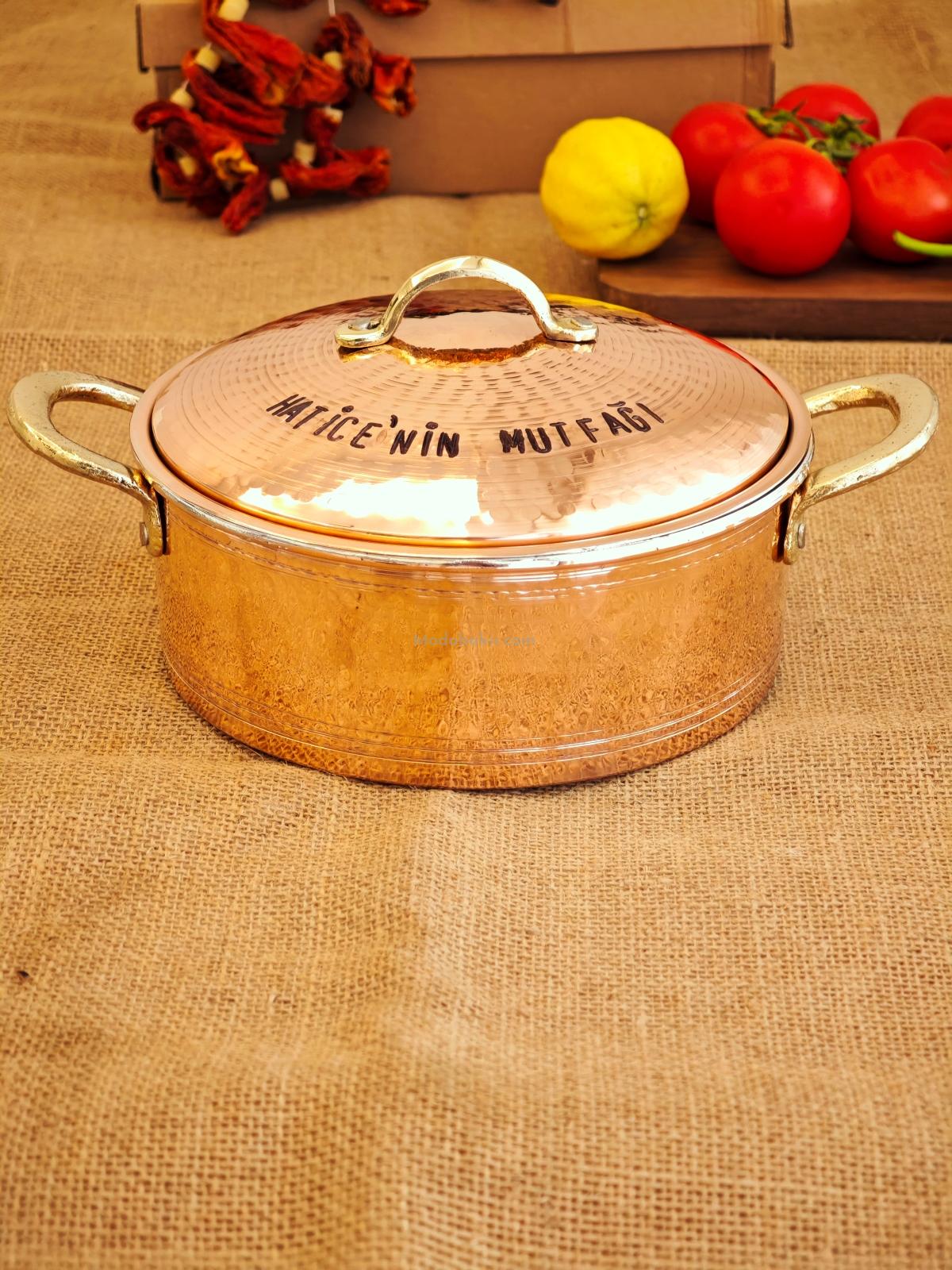 Kişiselleştirilmiş Bakır Tencere 20 cm - Görsel 2