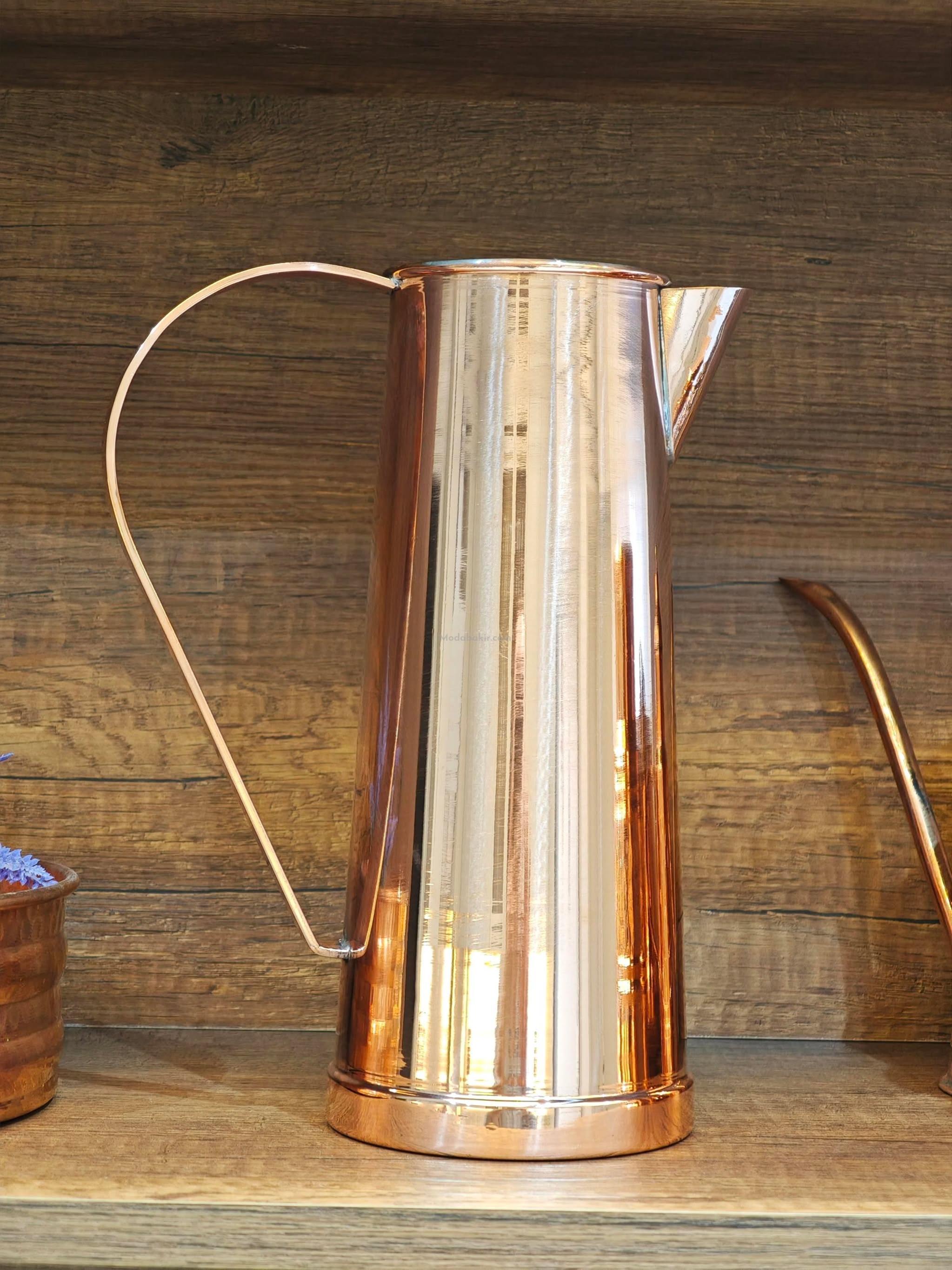 Konik Bakır Sürahi - Görsel 3