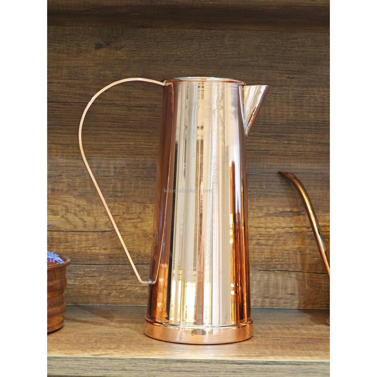 Konik Bakır Sürahi - Görsel 3