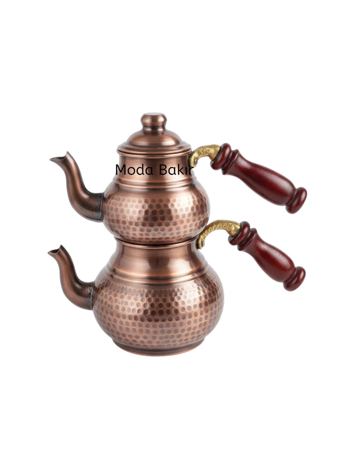 Mini Boy Bakır Çaydanlık Oksit - Görsel 1