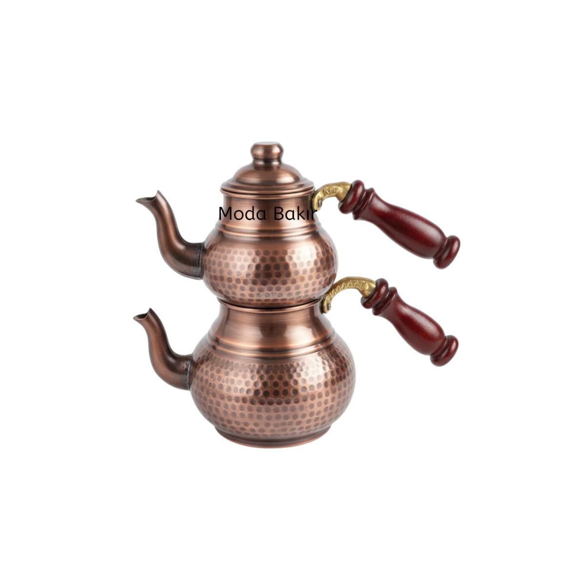Mini Boy Bakır Çaydanlık Oksit - Görsel 1