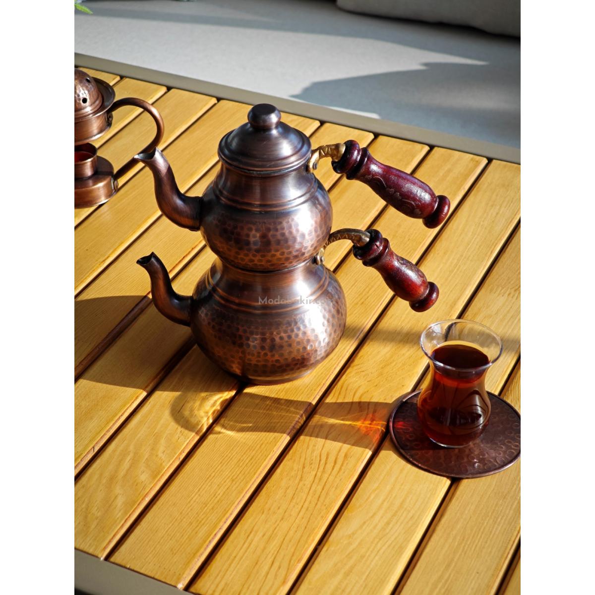 Mini Boy Bakır Çaydanlık Oksit - Görsel 5