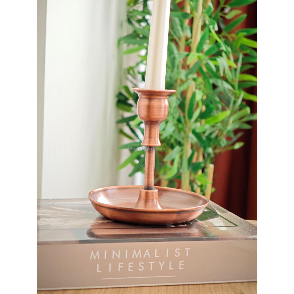 Moda Bakır Dekoratif Mumluk Oksit - Görsel 2