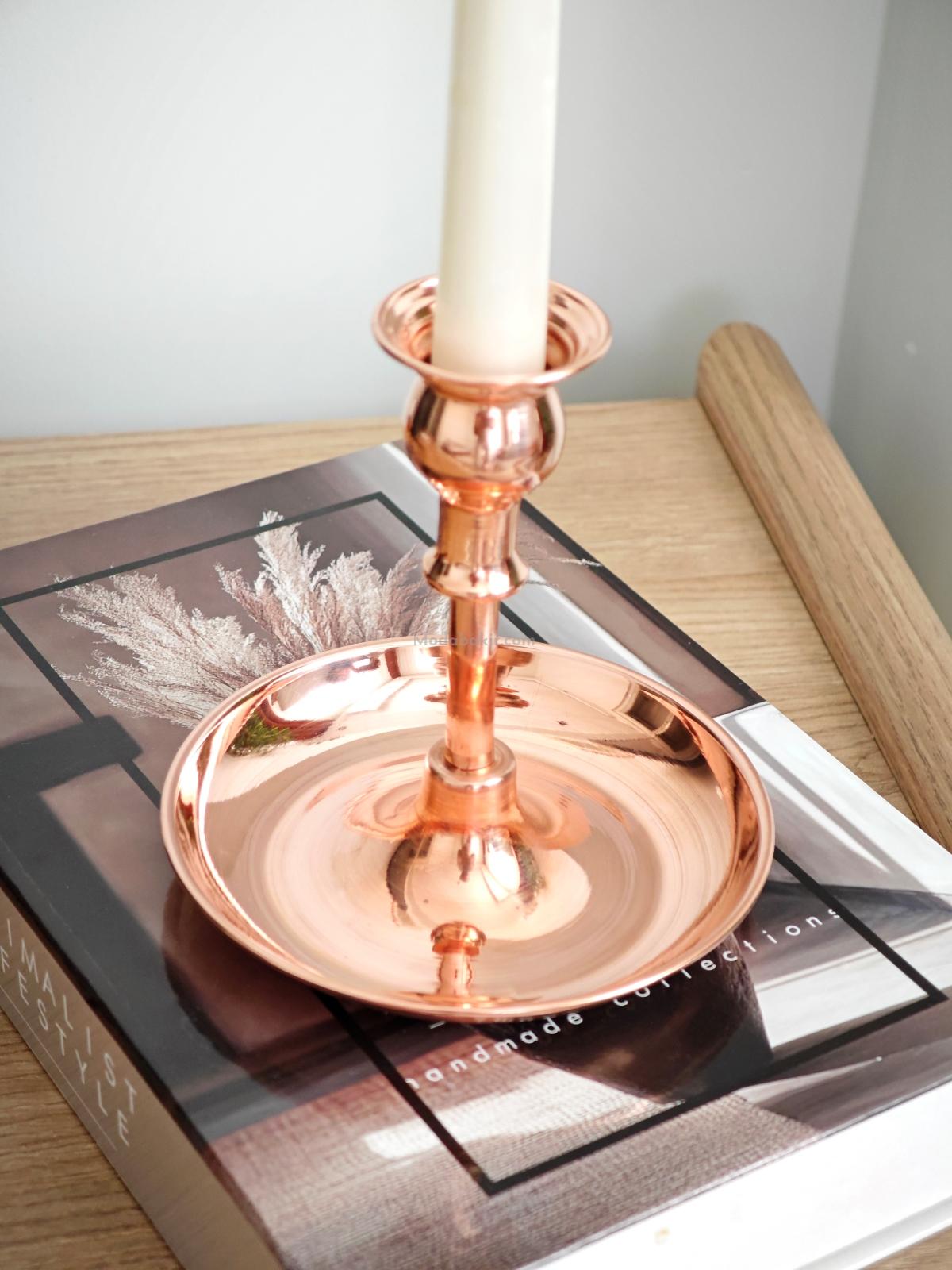 Moda Bakır Dekoratif Mumluk - Görsel 3