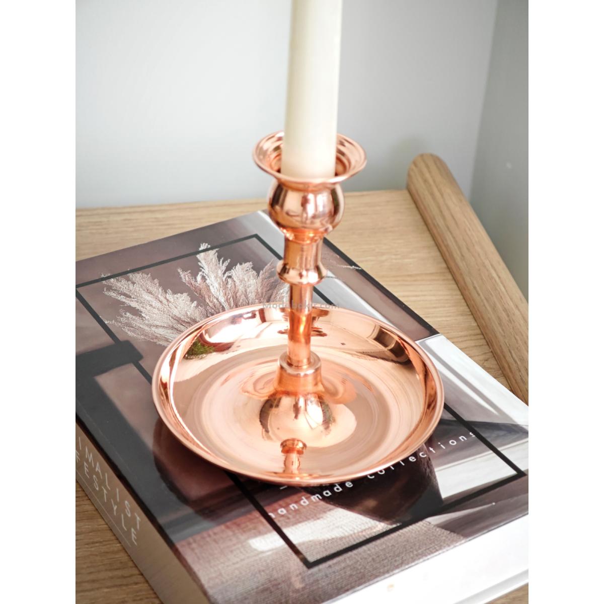 Moda Bakır Dekoratif Mumluk - Görsel 3