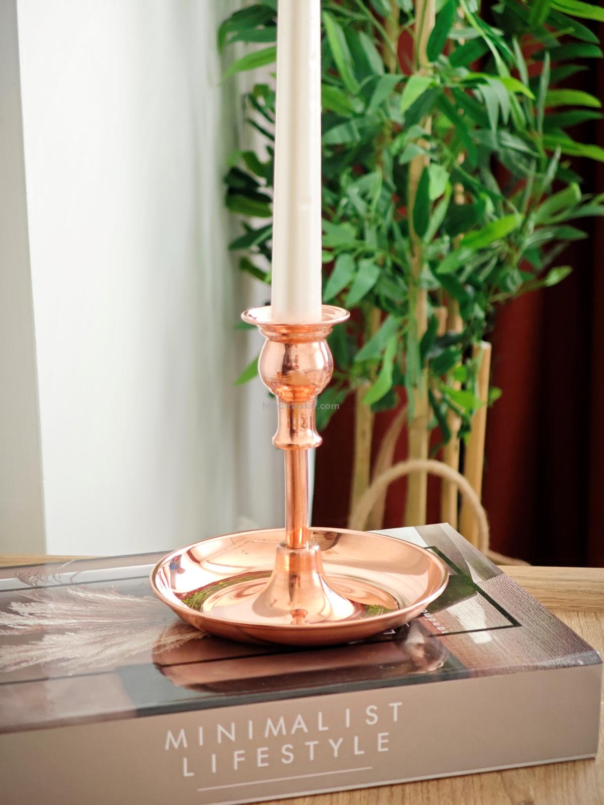 Moda Bakır Dekoratif Mumluk - Görsel 5