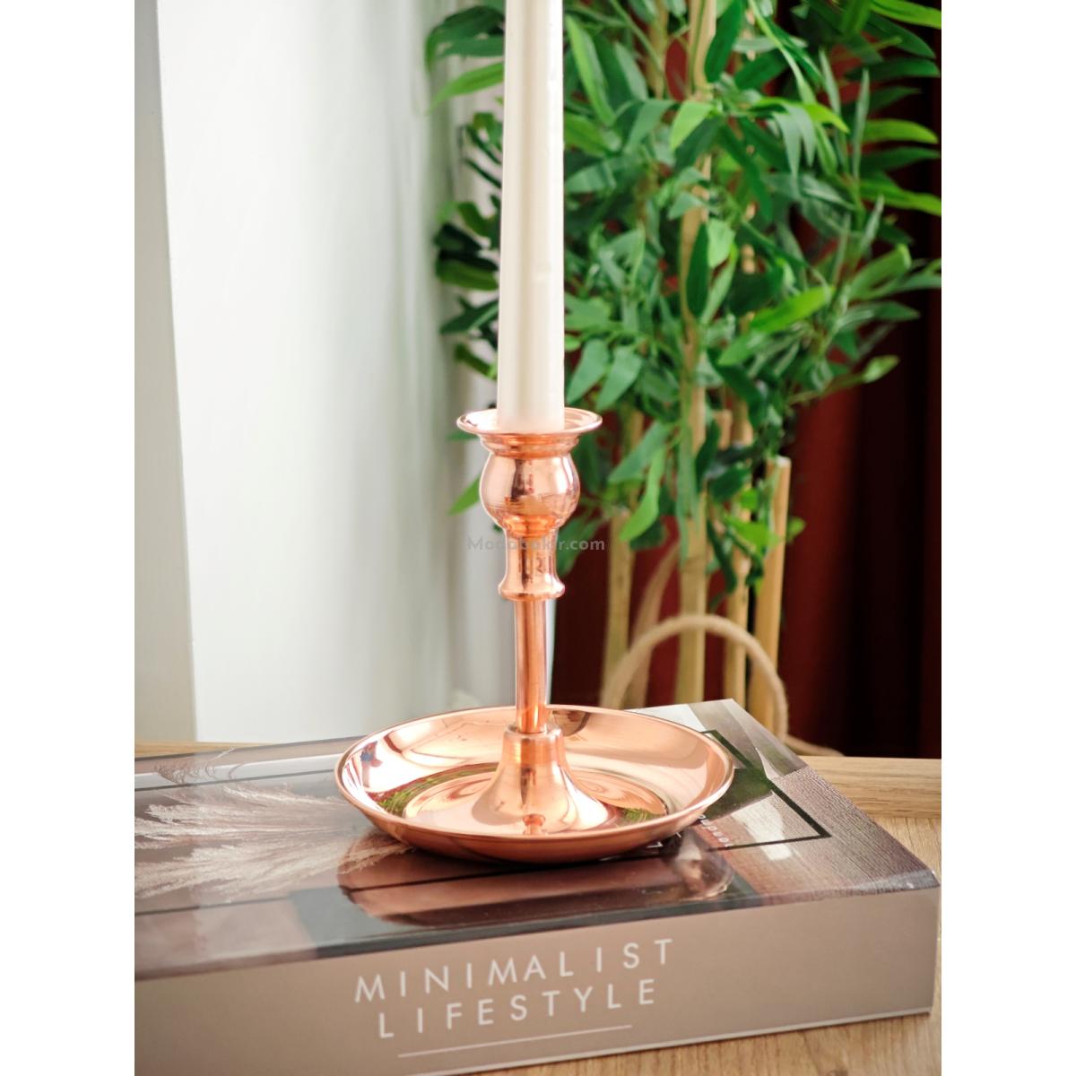 Moda Bakır Dekoratif Mumluk - Görsel 5