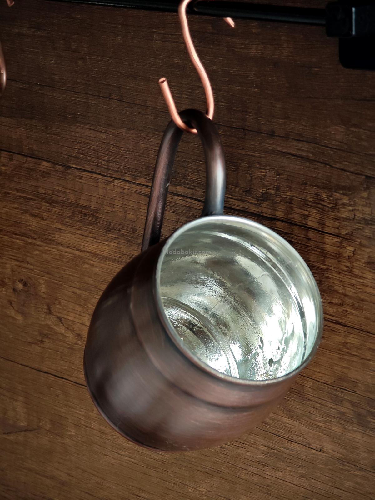 Moda Bakır Fıçı Bakır Bardak Oksit - Görsel 3