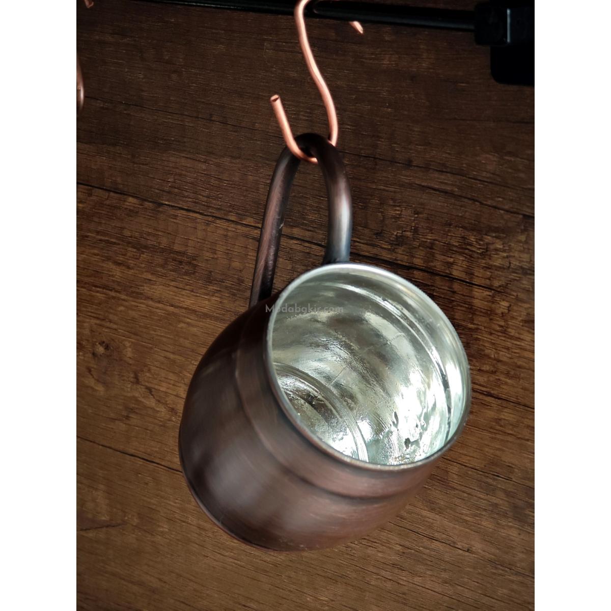 Moda Bakır Fıçı Bakır Bardak Oksit - Görsel 3