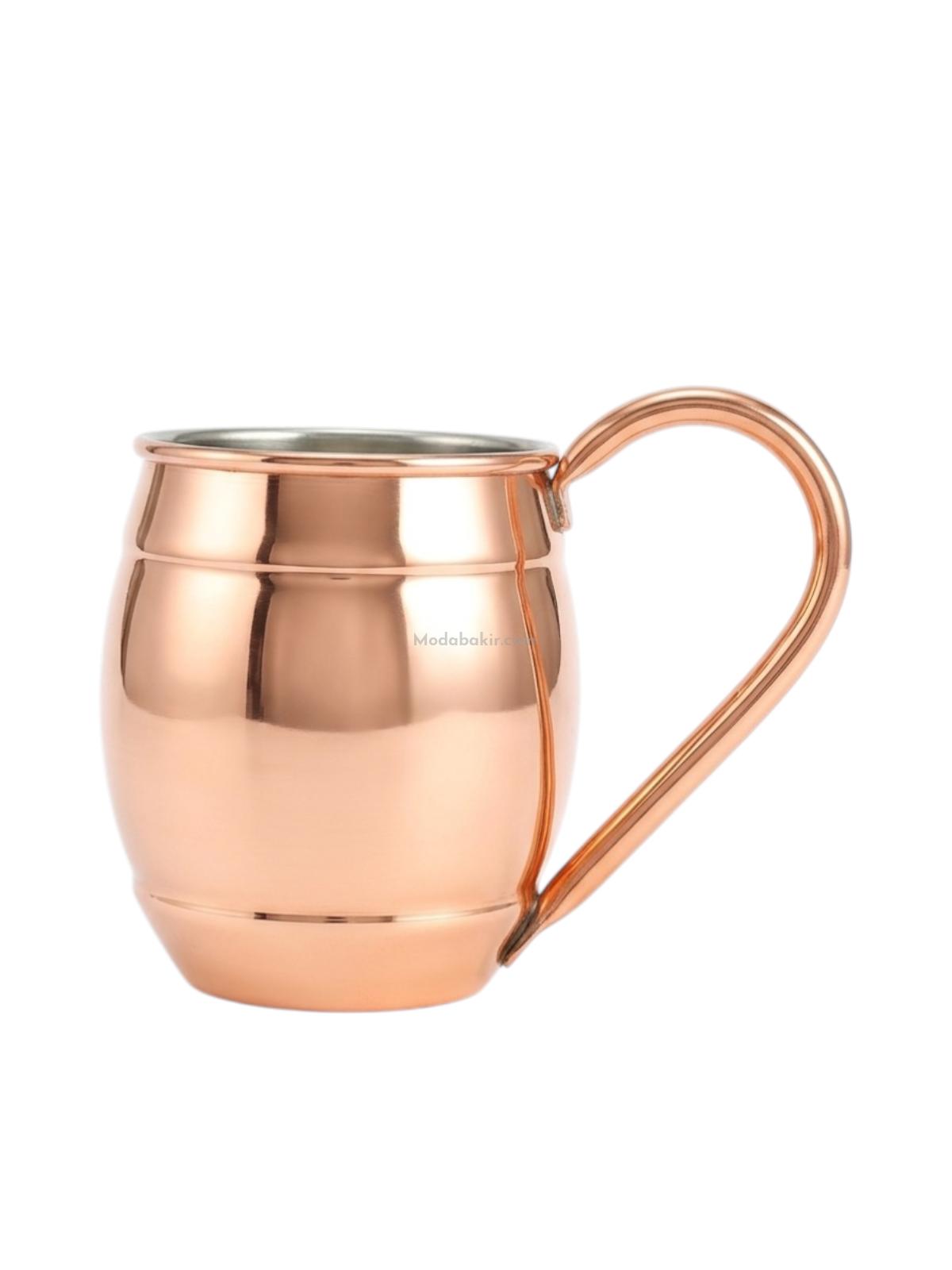 Moda Bakır Fıçı Bakır Bardak - Görsel 1