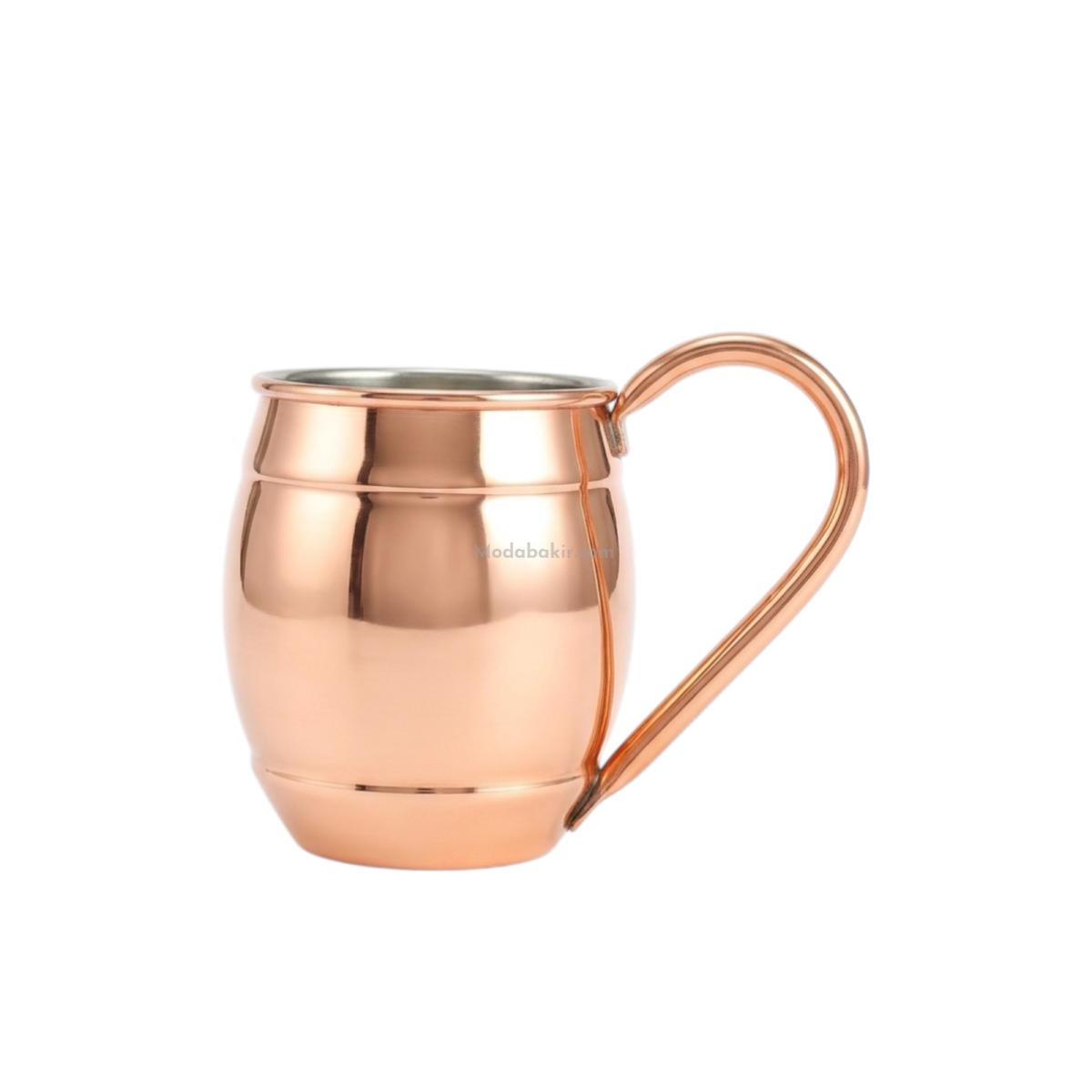 Moda Bakır Fıçı Bakır Bardak - Görsel 1