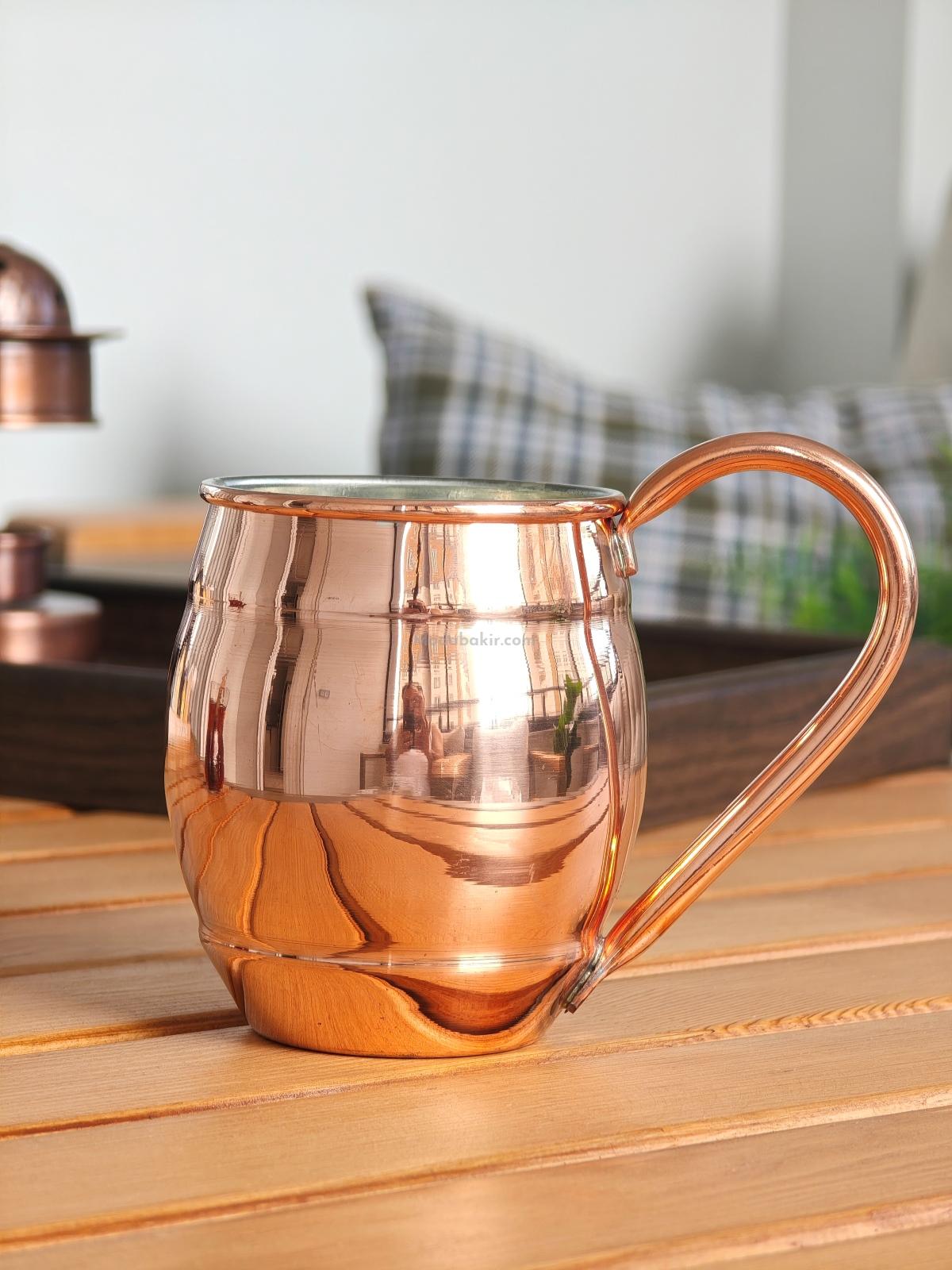Moda Bakır Fıçı Bakır Bardak - Görsel 2