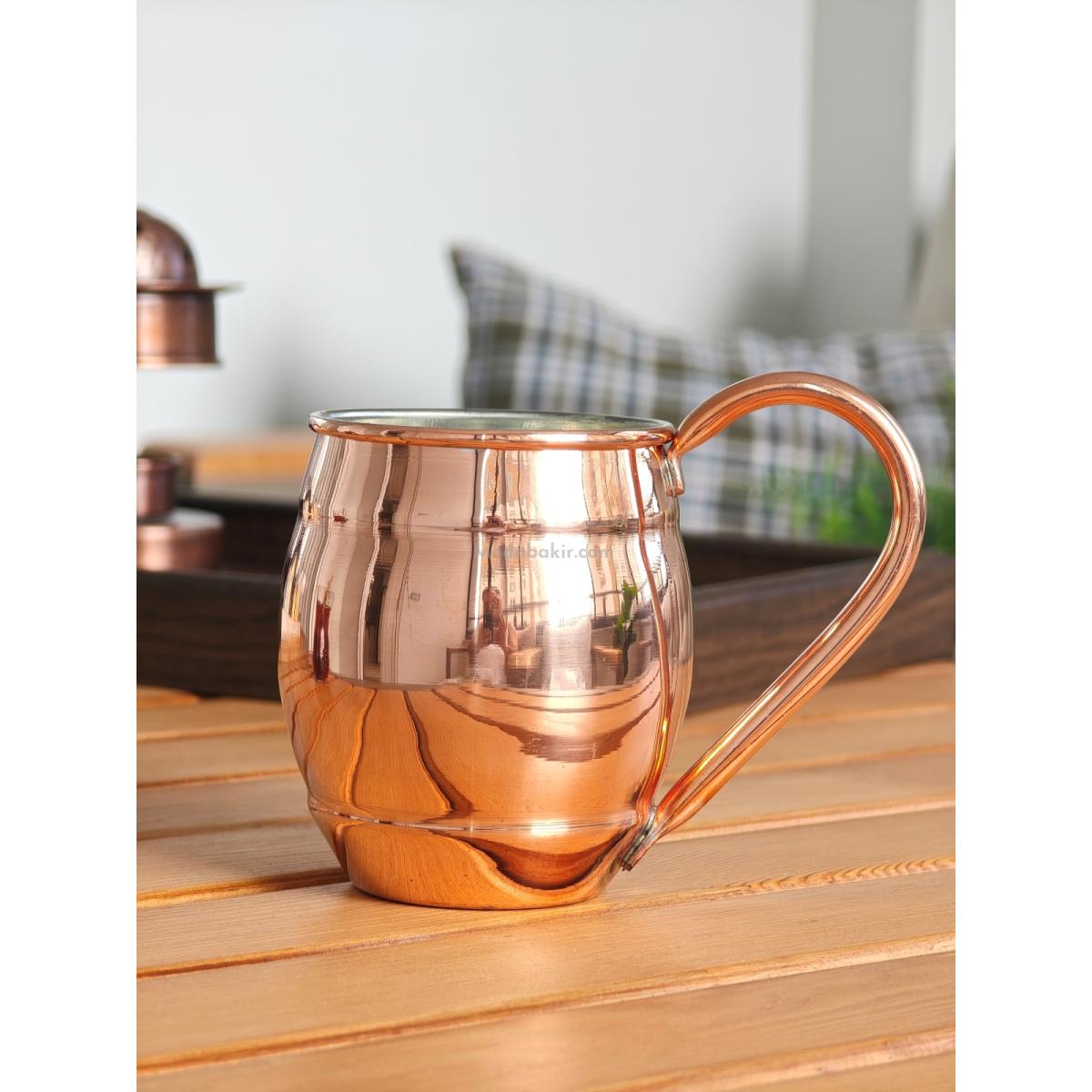 Moda Bakır Fıçı Bakır Bardak - Görsel 2