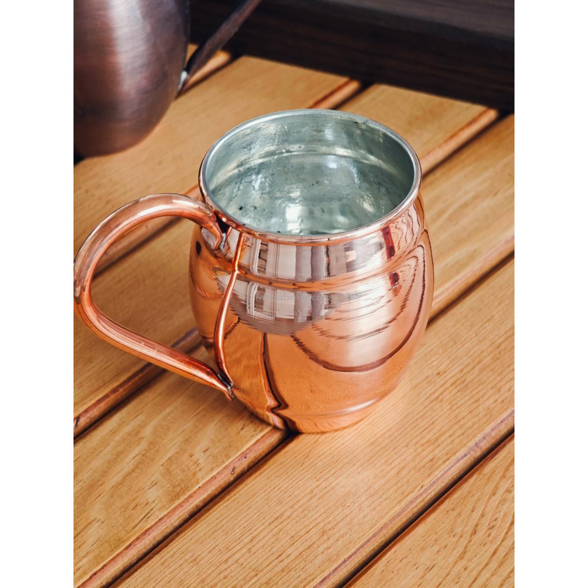 Moda Bakır Fıçı Bakır Bardak - Görsel 3
