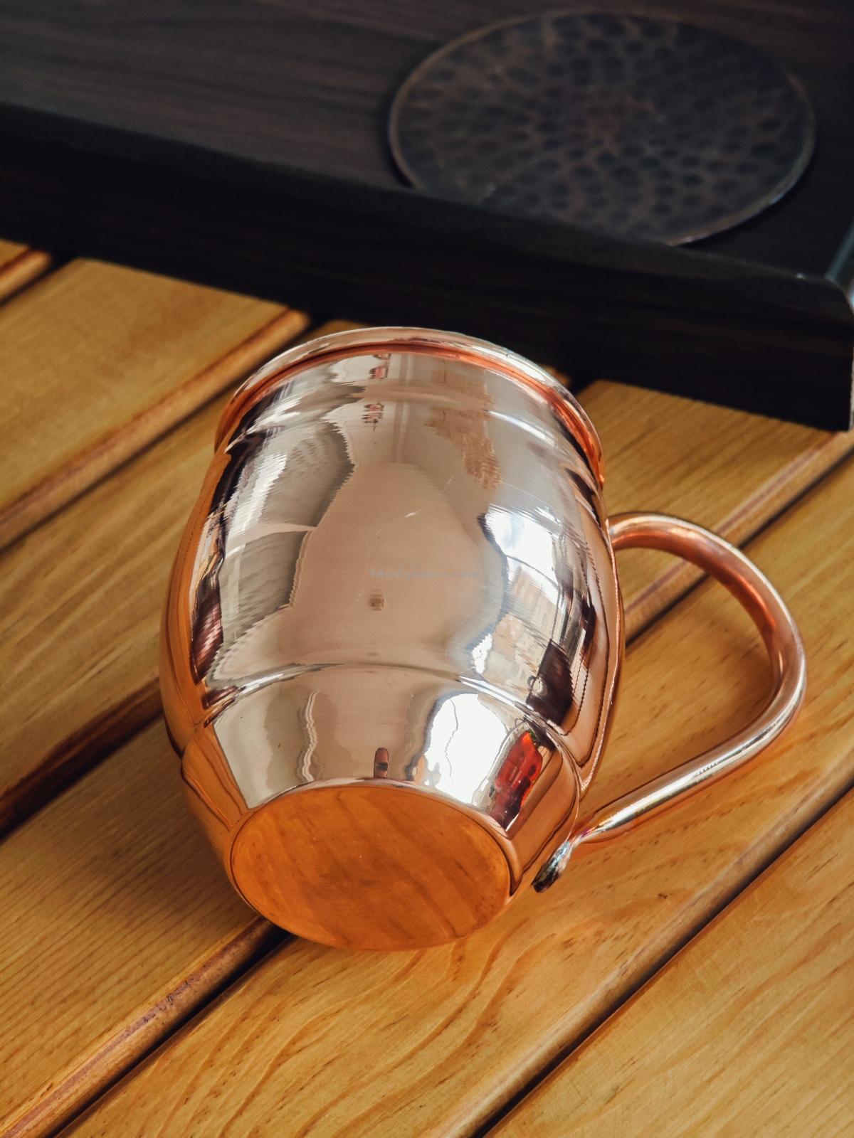 Moda Bakır Fıçı Bakır Bardak - Görsel 4