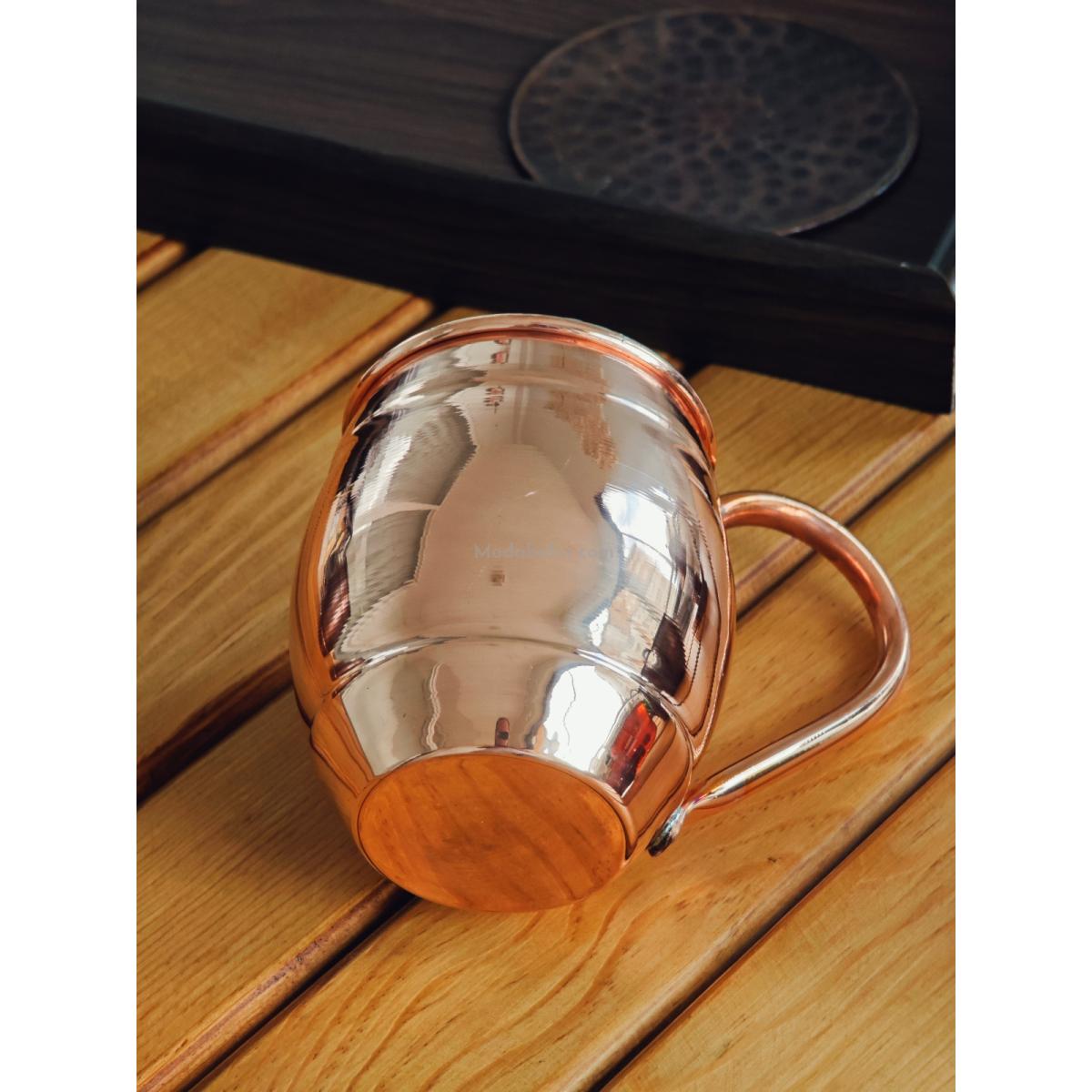 Moda Bakır Fıçı Bakır Bardak - Görsel 4