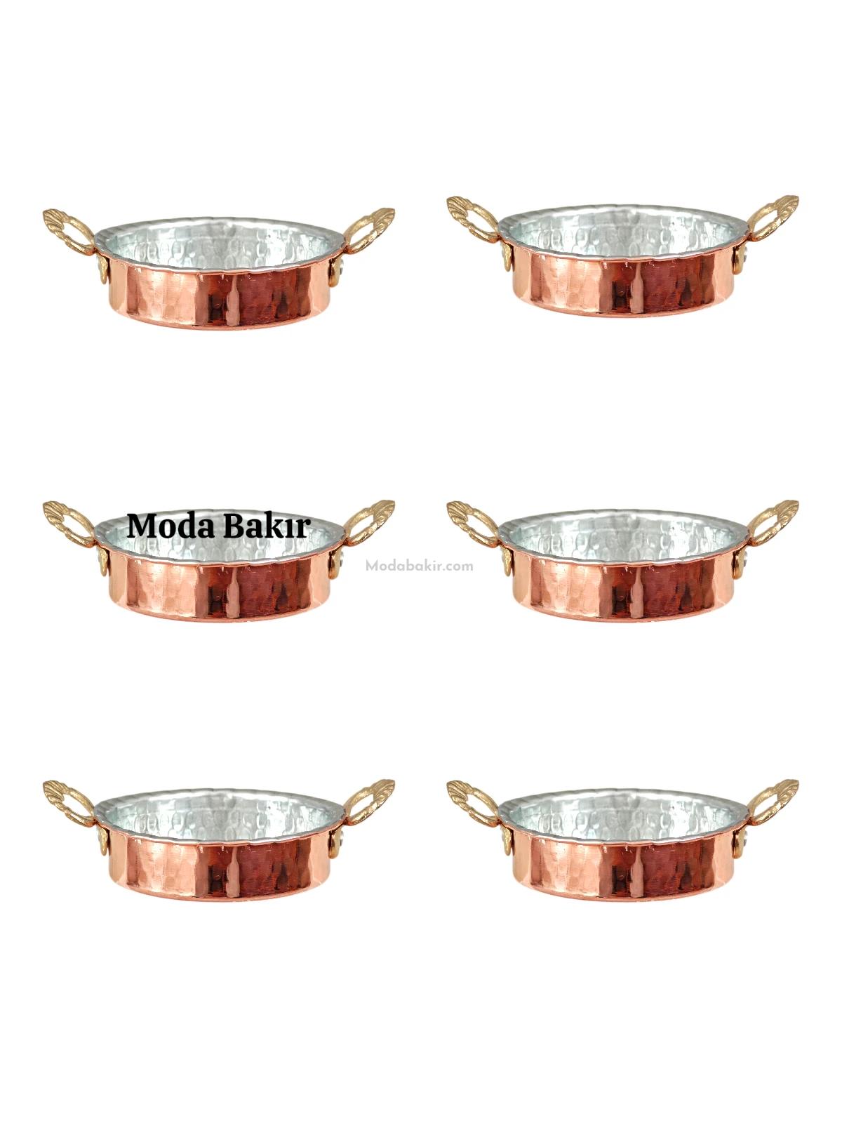 Moda Bakır Kahvaltılık Çerezlik Mini Tava Seti - Görsel 1