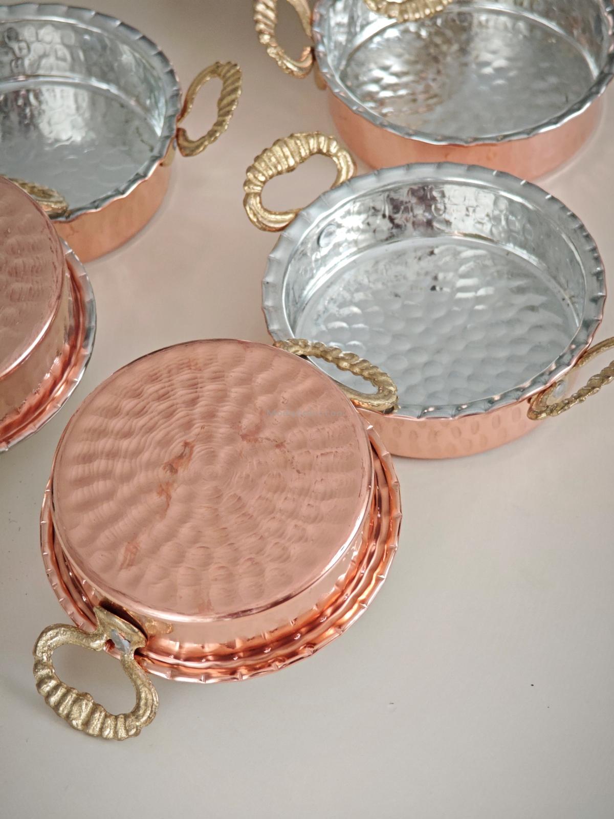 Moda Bakır Kahvaltılık Çerezlik Mini Tava Seti - Görsel 4