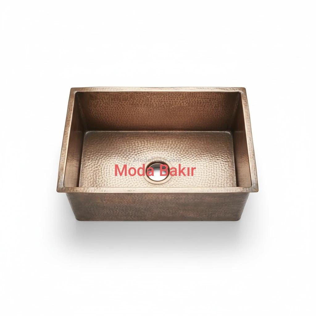 Moda Bakır Mutfak Evyesi Bakır - Görsel 3