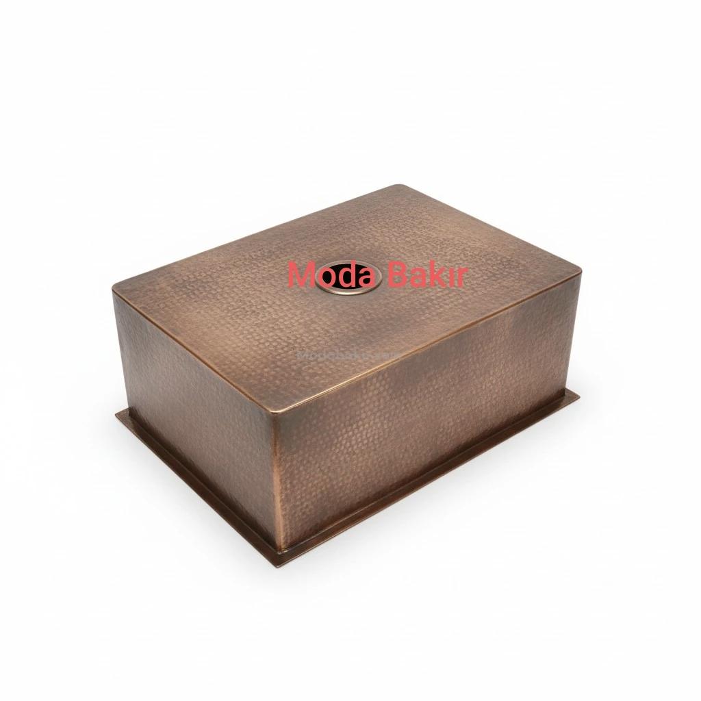 Moda Bakır Mutfak Evyesi Bakır - Görsel 4