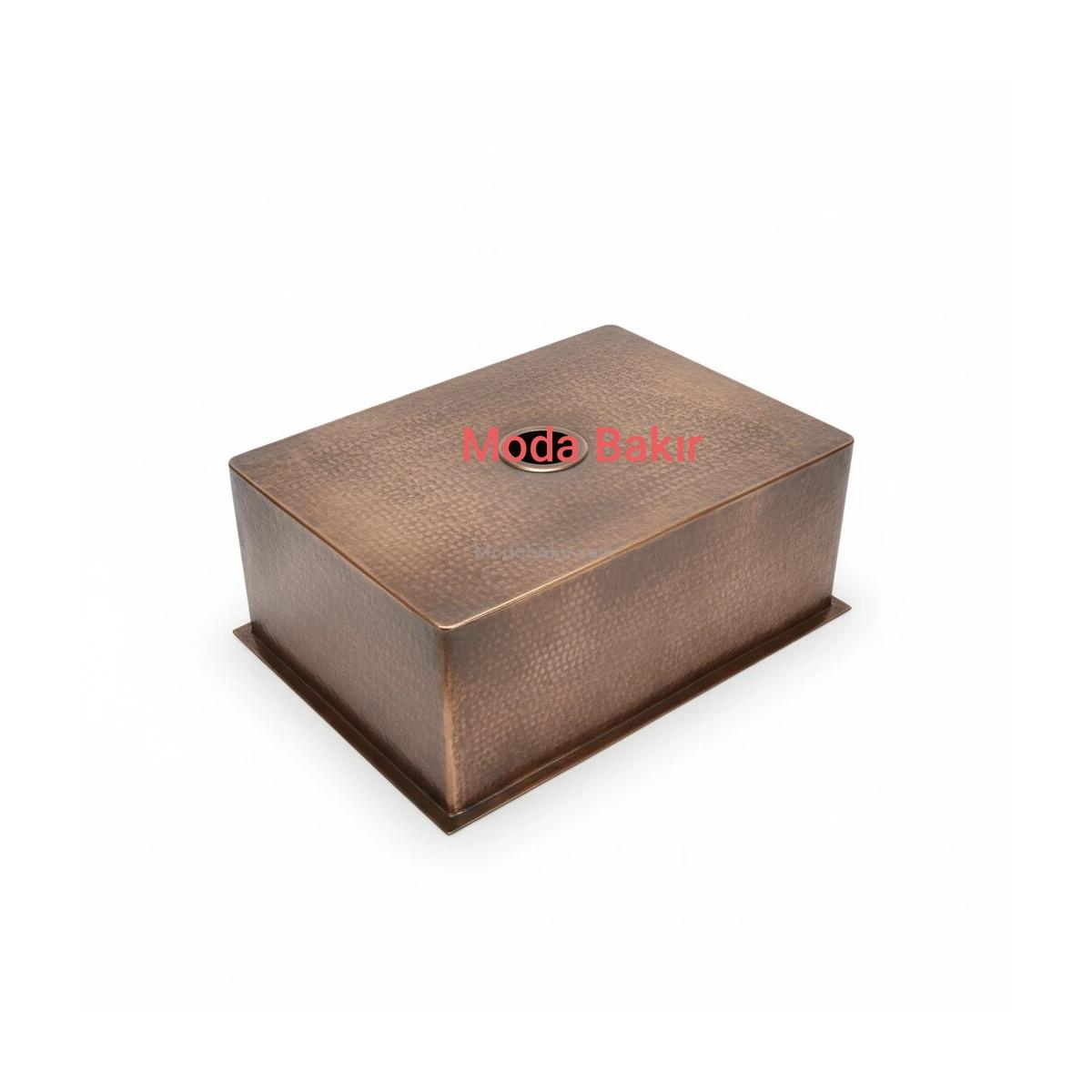 Moda Bakır Mutfak Evyesi Bakır - Görsel 4