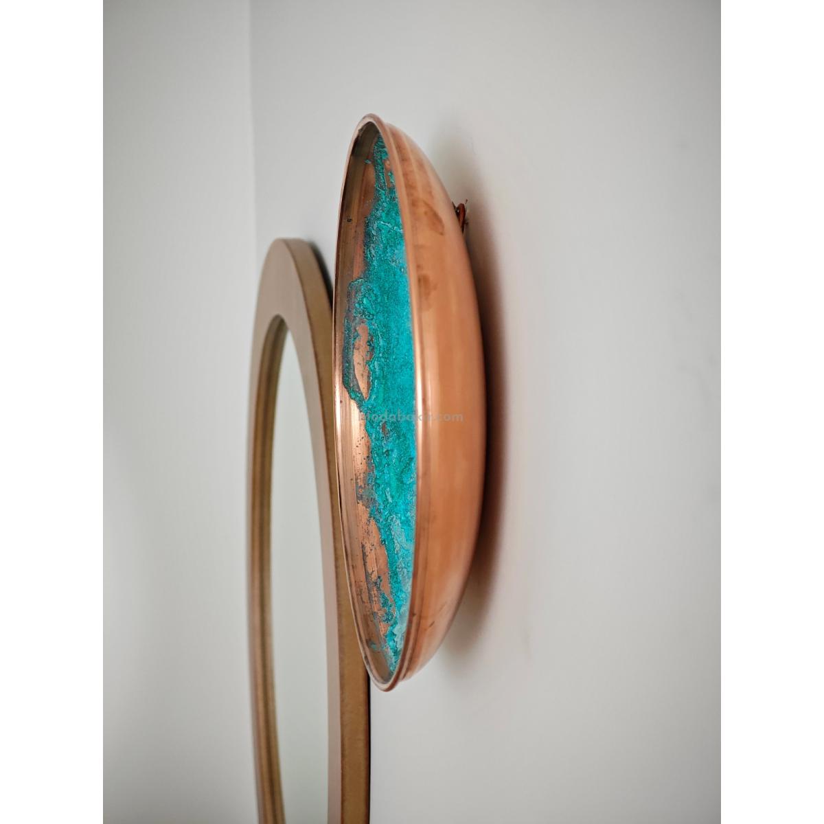 Moda Bakır Patina Duvar Tabağı Dekorasyon - Görsel 3