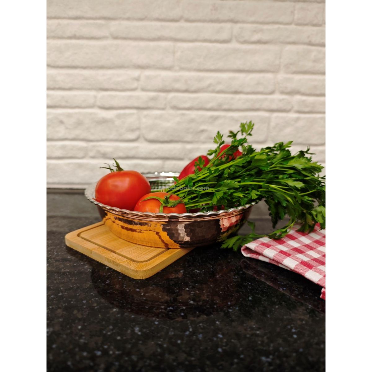 Bakır Paşa Sahani 22 Cm - Görsel 5