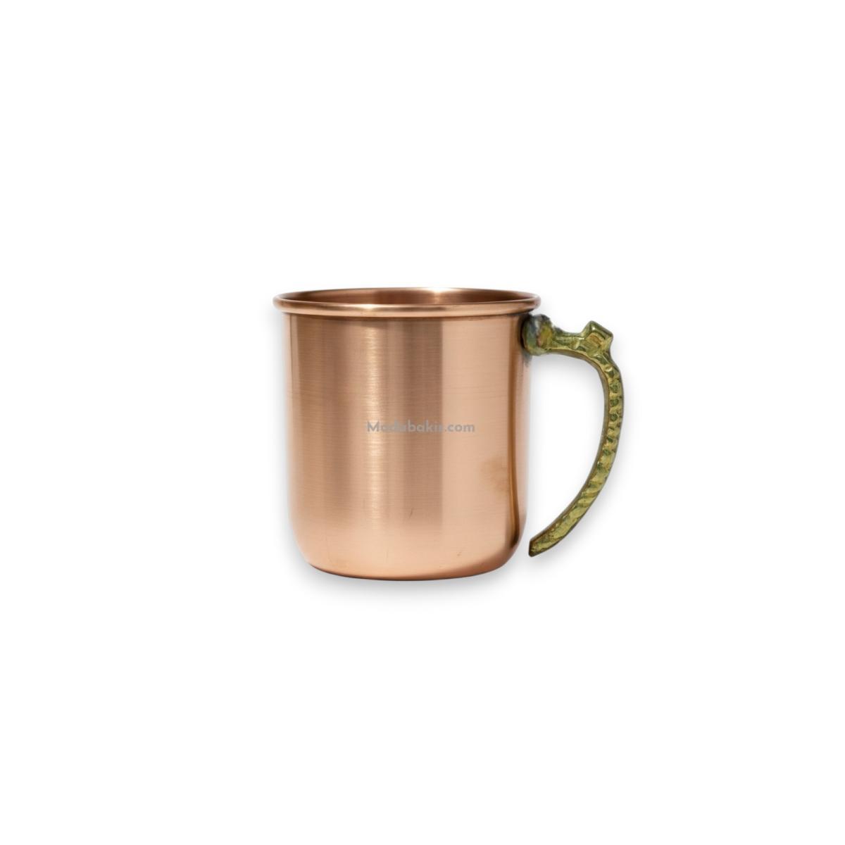 Saf Bakır Kupa Bardak Kırmızı - Görsel 1