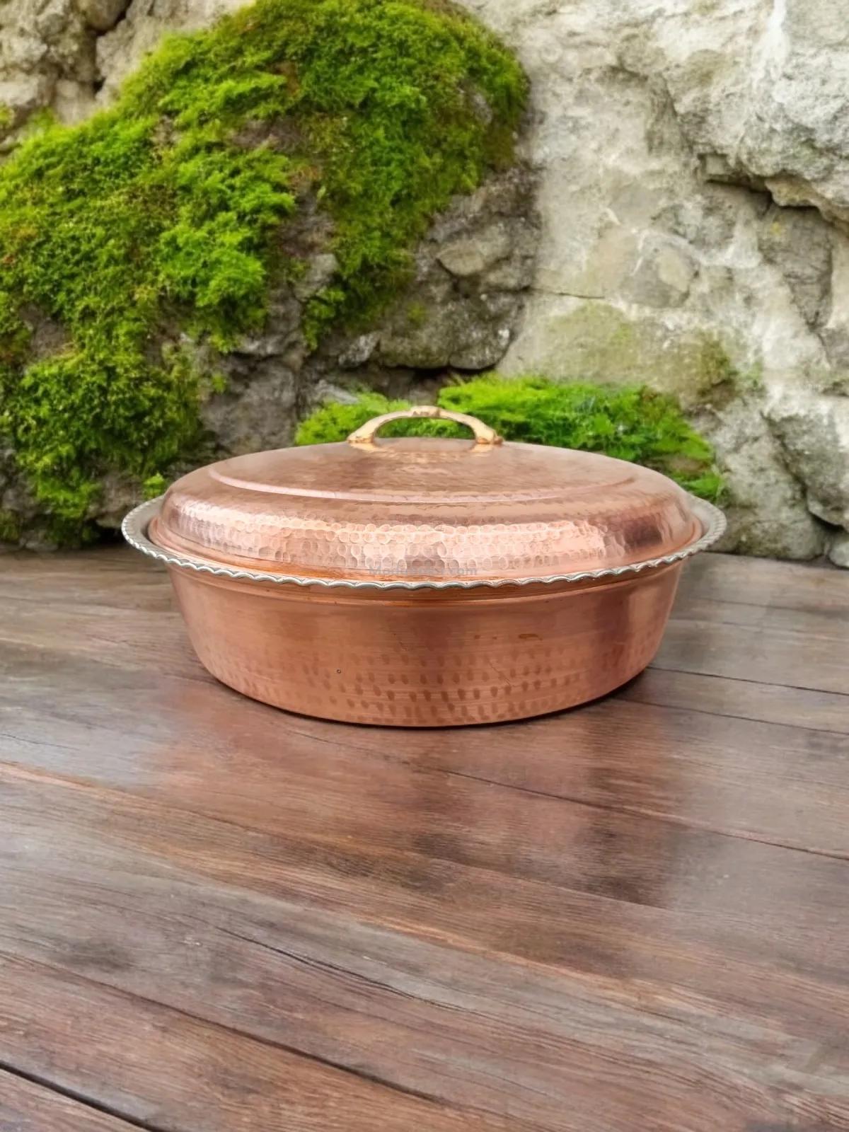 Sanayi Tipi Büyük Bakır Tencere - Görsel 2